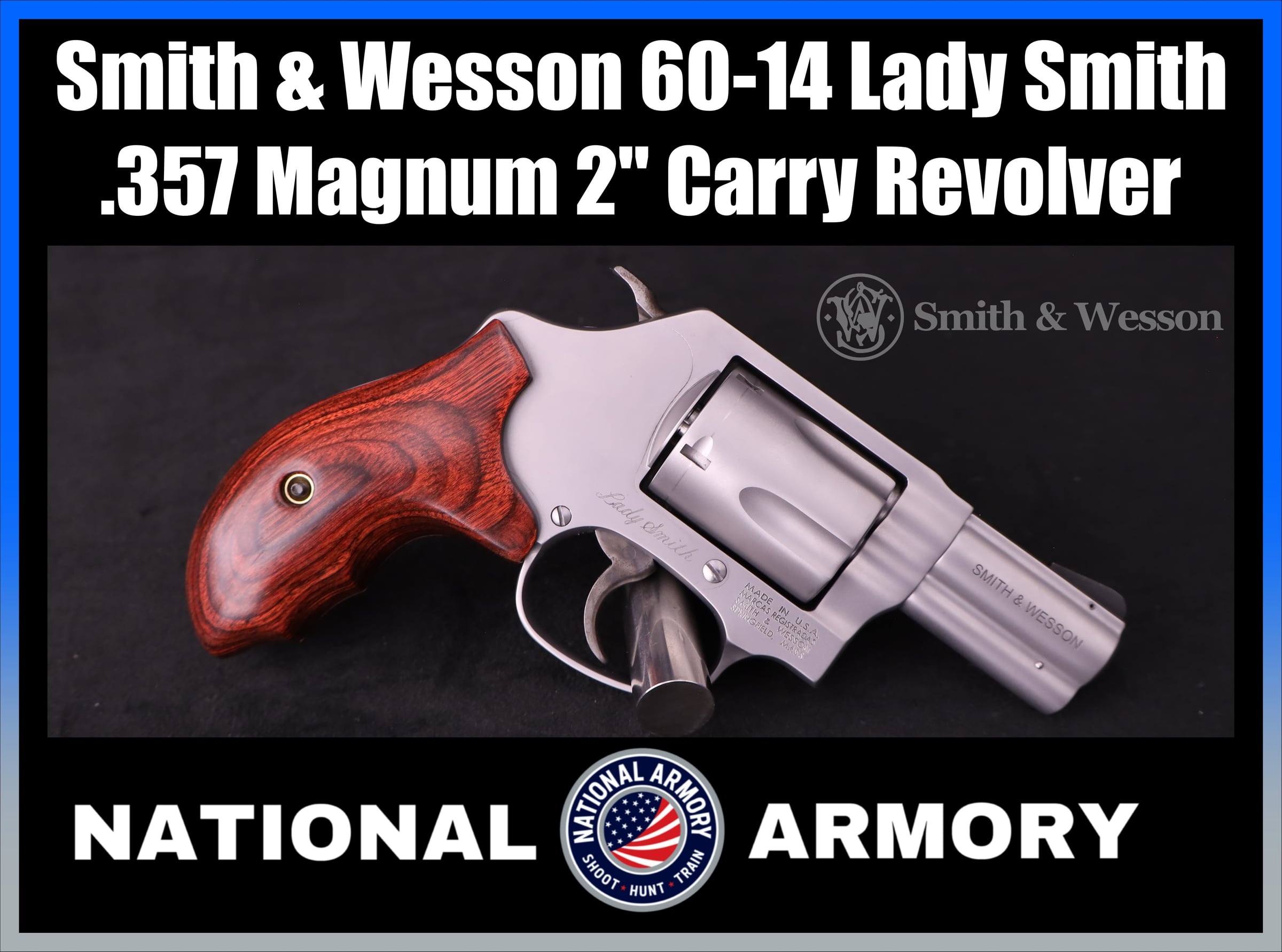 Smith & Wesson Model 60-14 Lady Smith .357 Magnum 2" Snub Nose S&W-img-0