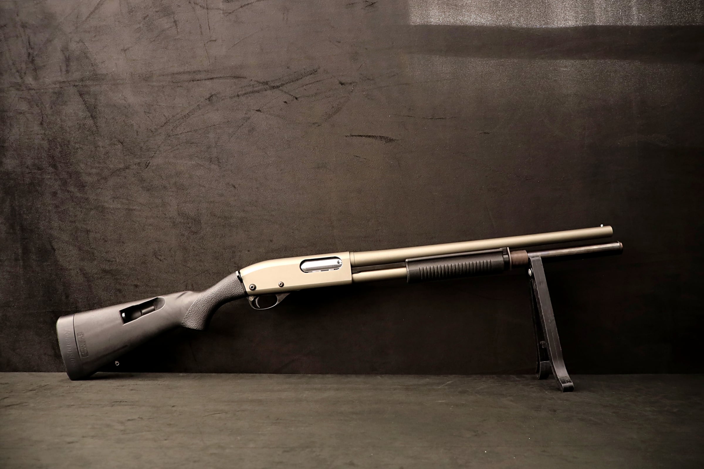 1968 Remington 870 Wingmaster 12 Ga Pump Shotgun 18.5" Cerakote Side Saddle-img-3