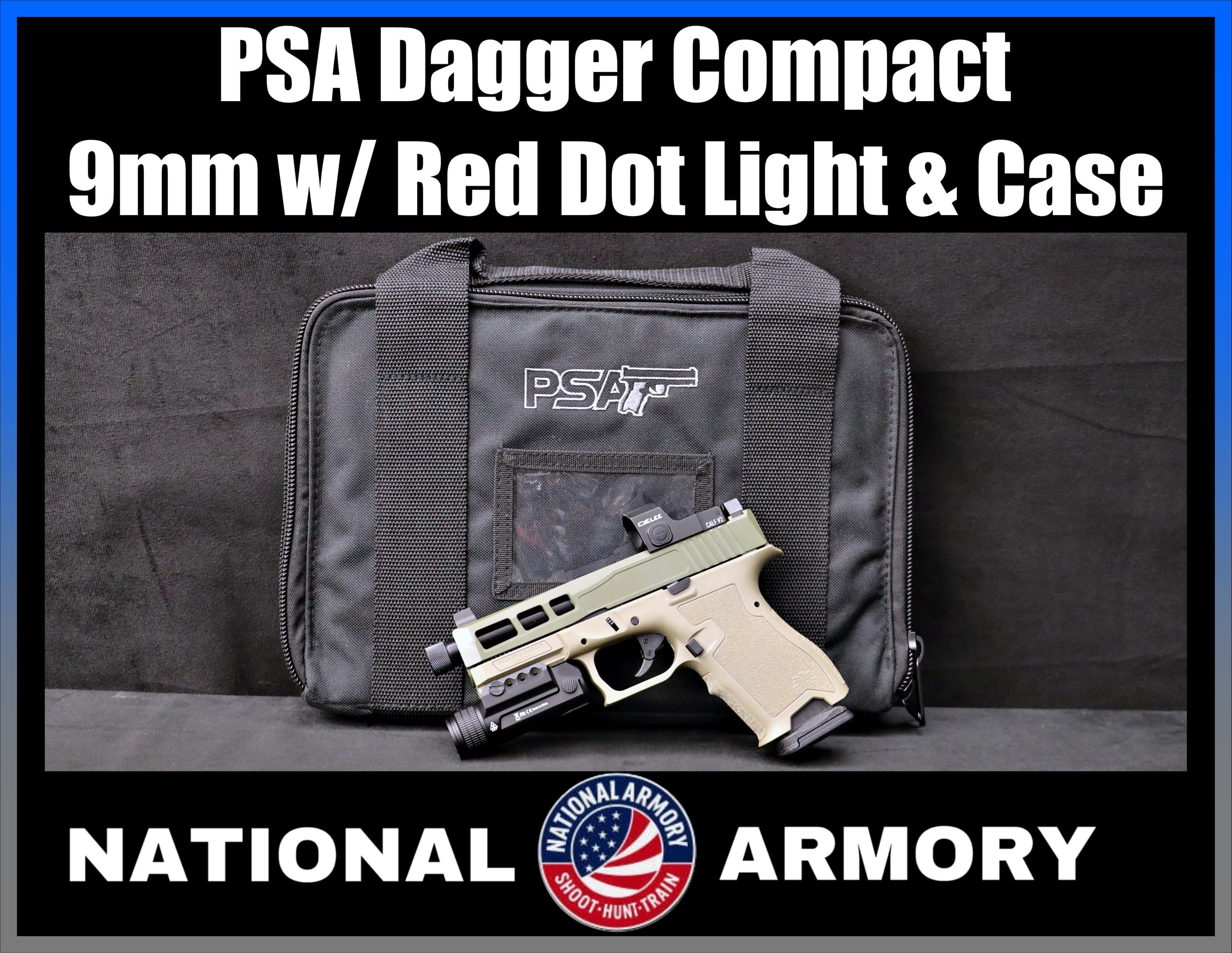Palmetto State Armory Dagger Compact 9mm w/ Red Dot Light & Case-img-0