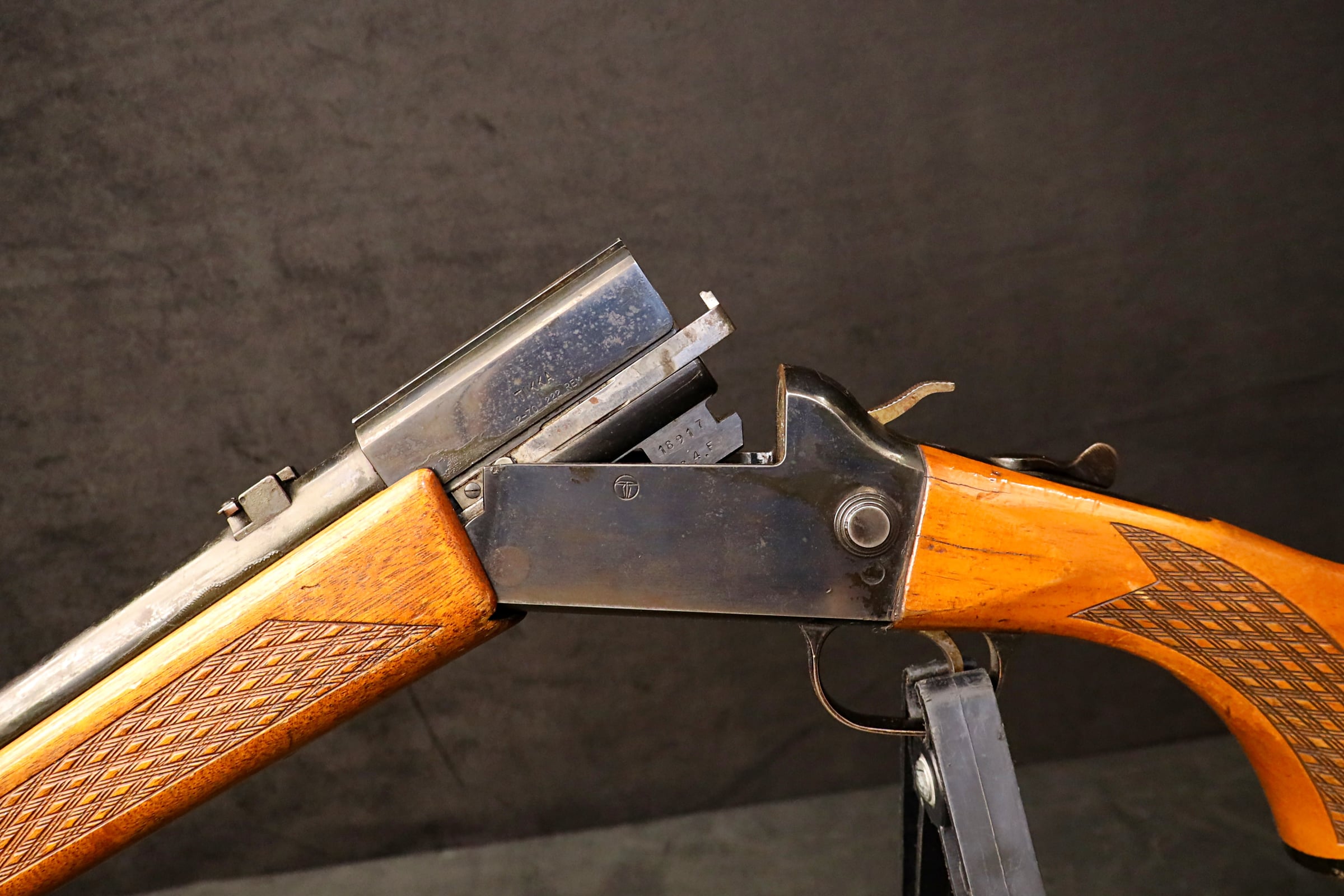 1975 Tikka 12-70 M-70 Over/Under Combo Gun 12 GA .222 Rem 26"-img-24