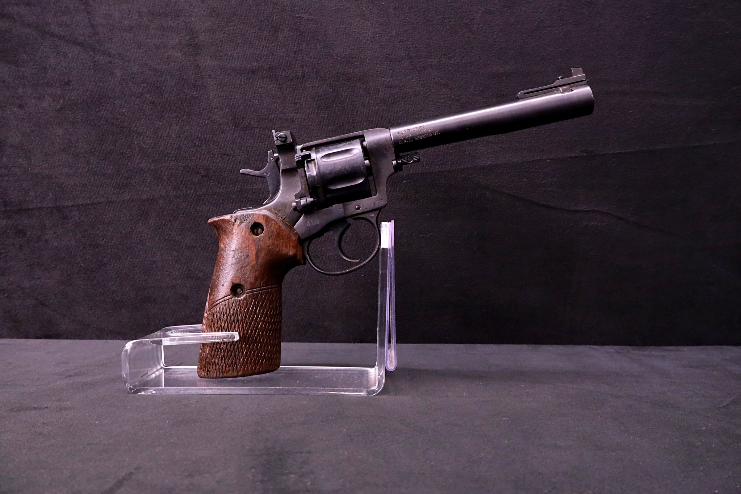 1995 Nagant Sport Target Revolver 7.62x38R Wood Target Grip Russia-img-10