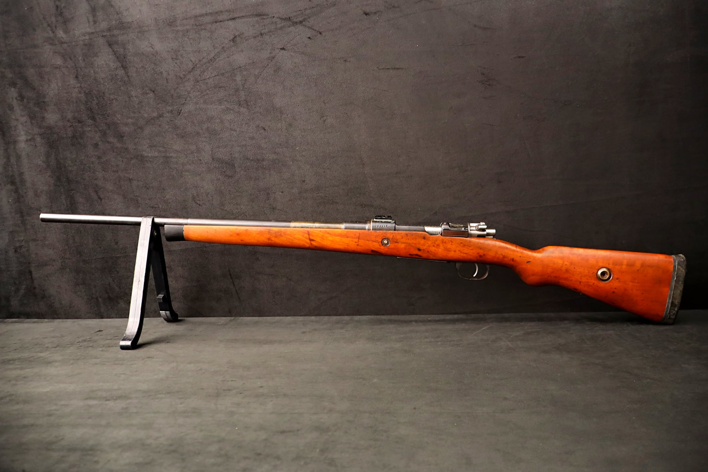 K98 8mm Mauser Sporter Rifle 24" BBL Jeweled Bolt Full Wood Stock-img-10