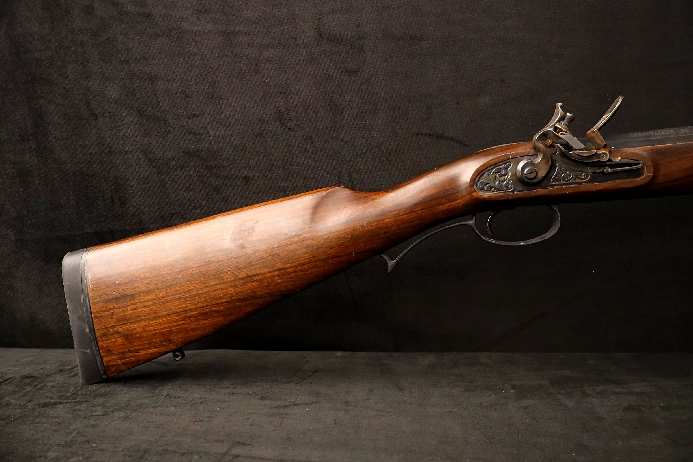 2000 Investarm Lyman Deerstalker .50 Cal Flintlock Black Powder Rifle-img-4