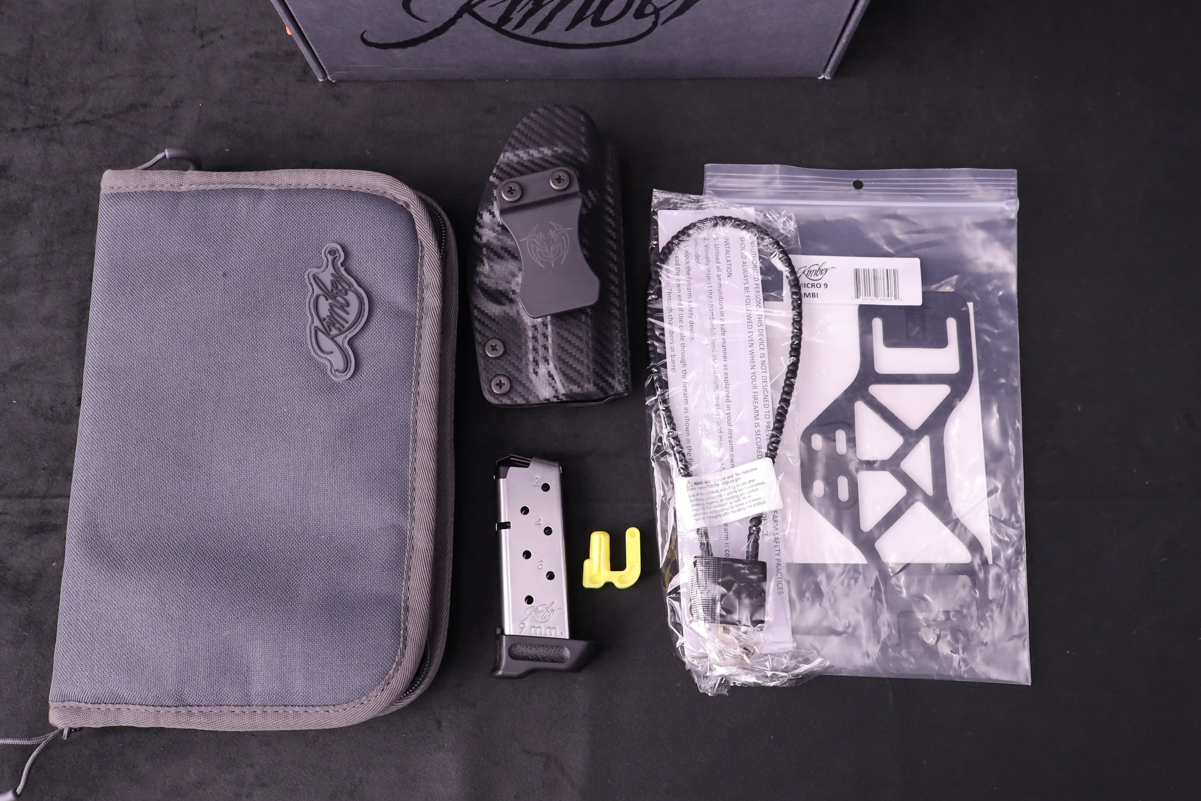 Kimber Micro 9 RTC Two-Tone 9mm Rosewood Grips Alluminum Frame Holster-img-1