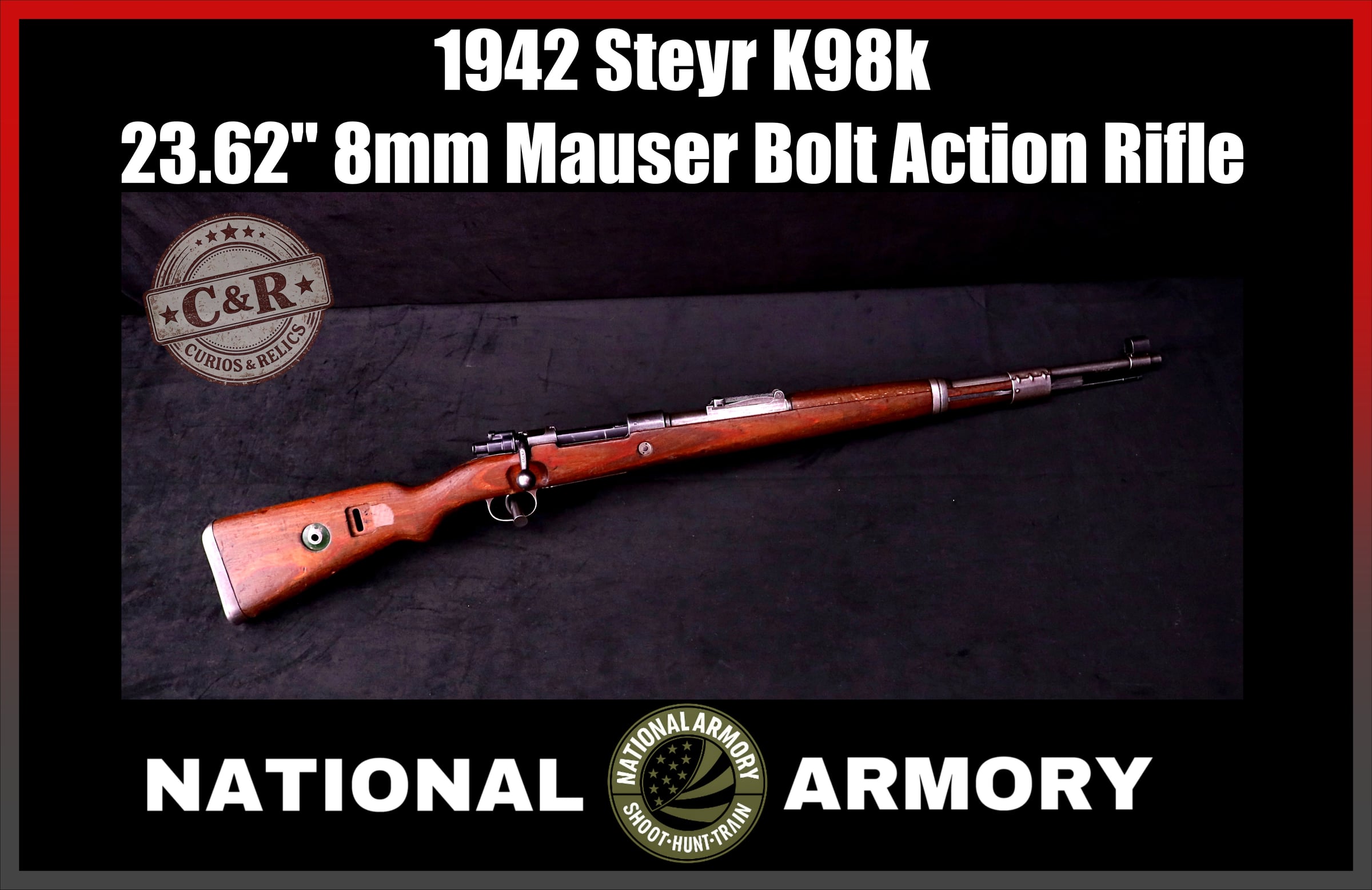 1942 Steyr bnz Karabiner 98k K98k 8mm Mauser Rifle *WWII*-img-0