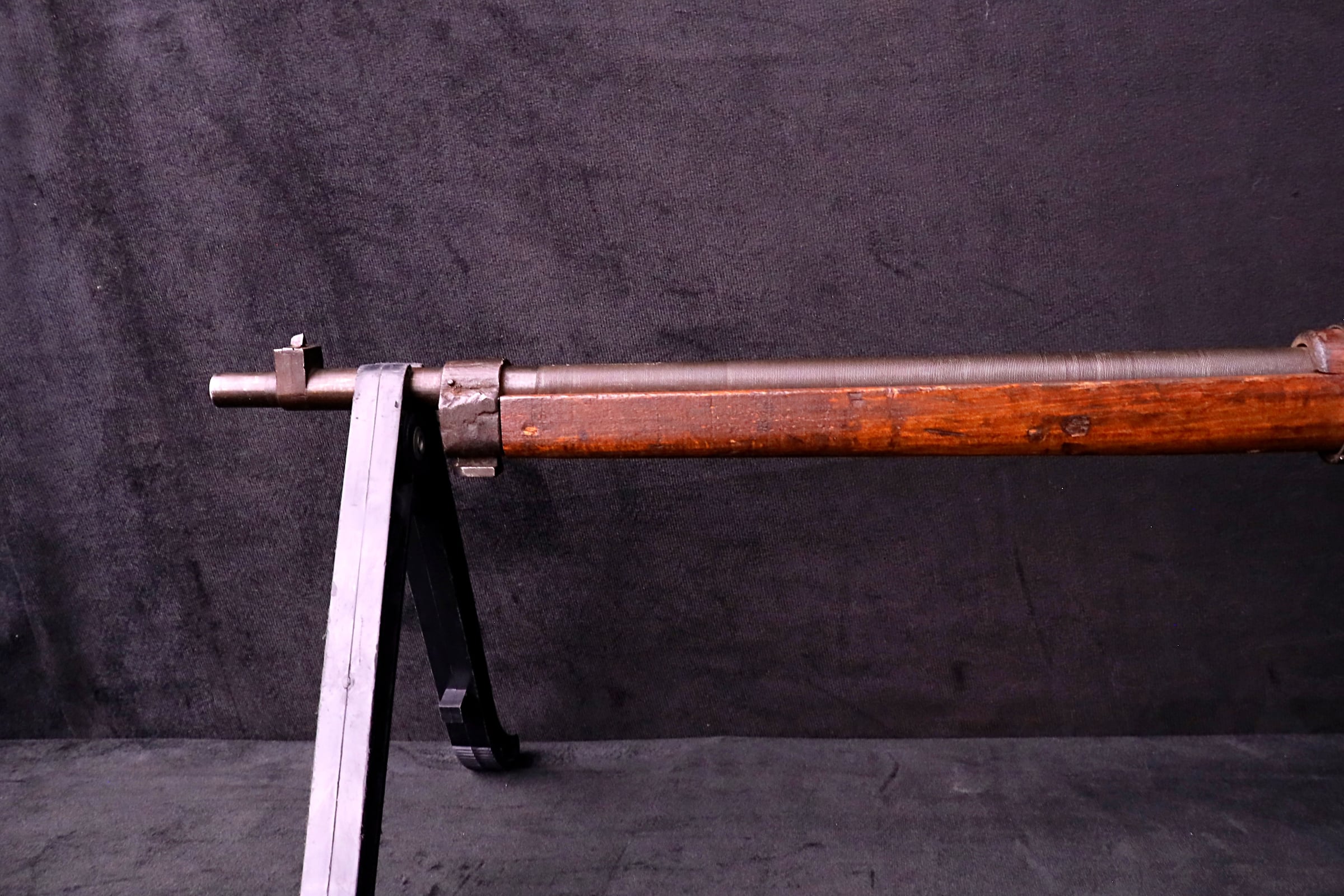 1944 WWII Japanese Arisaka Type 99 Last Ditch Rifle 7.7mm Rope Hole Stock-img-11