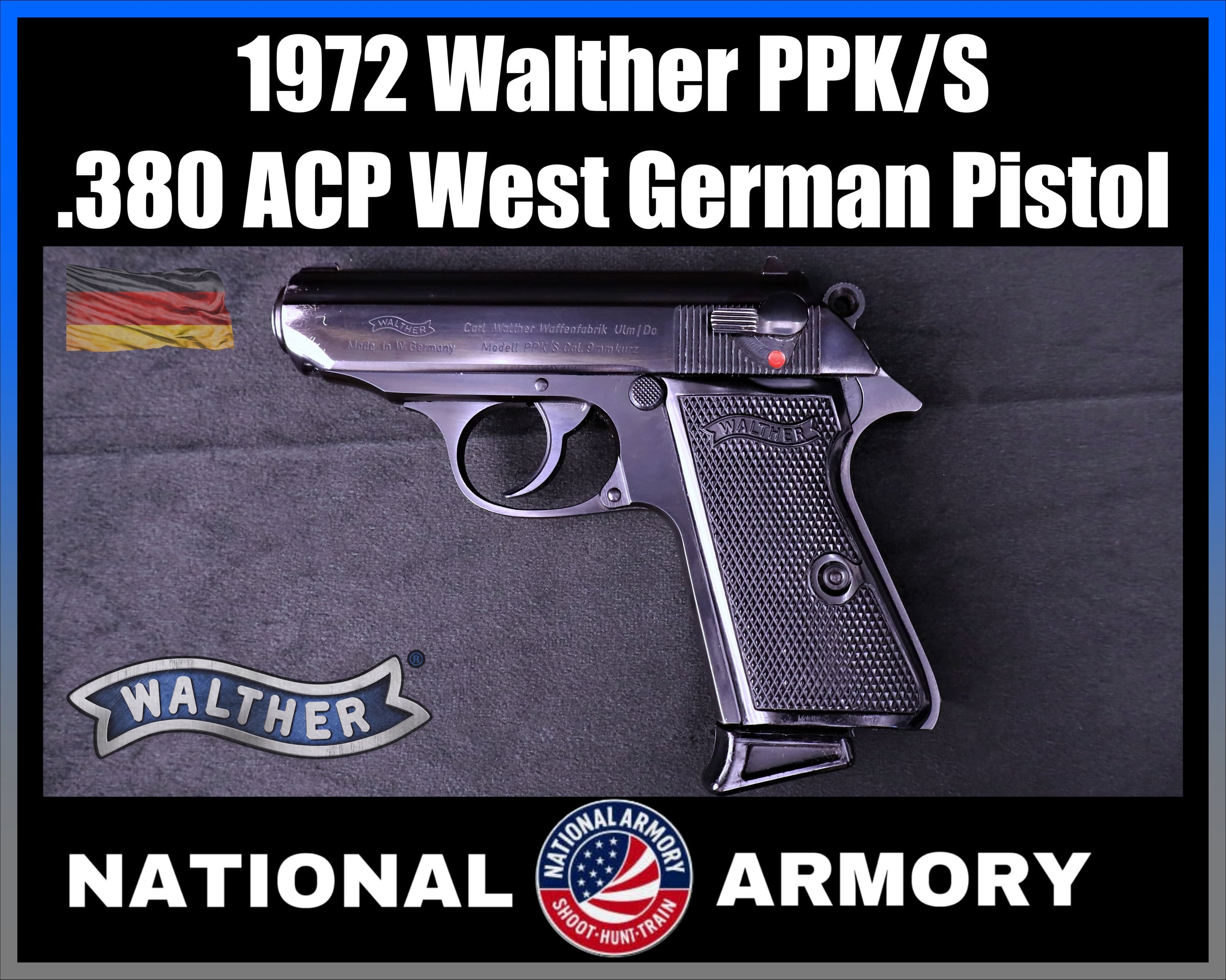1972 West German Walther PPK/S .380 ACP-img-0