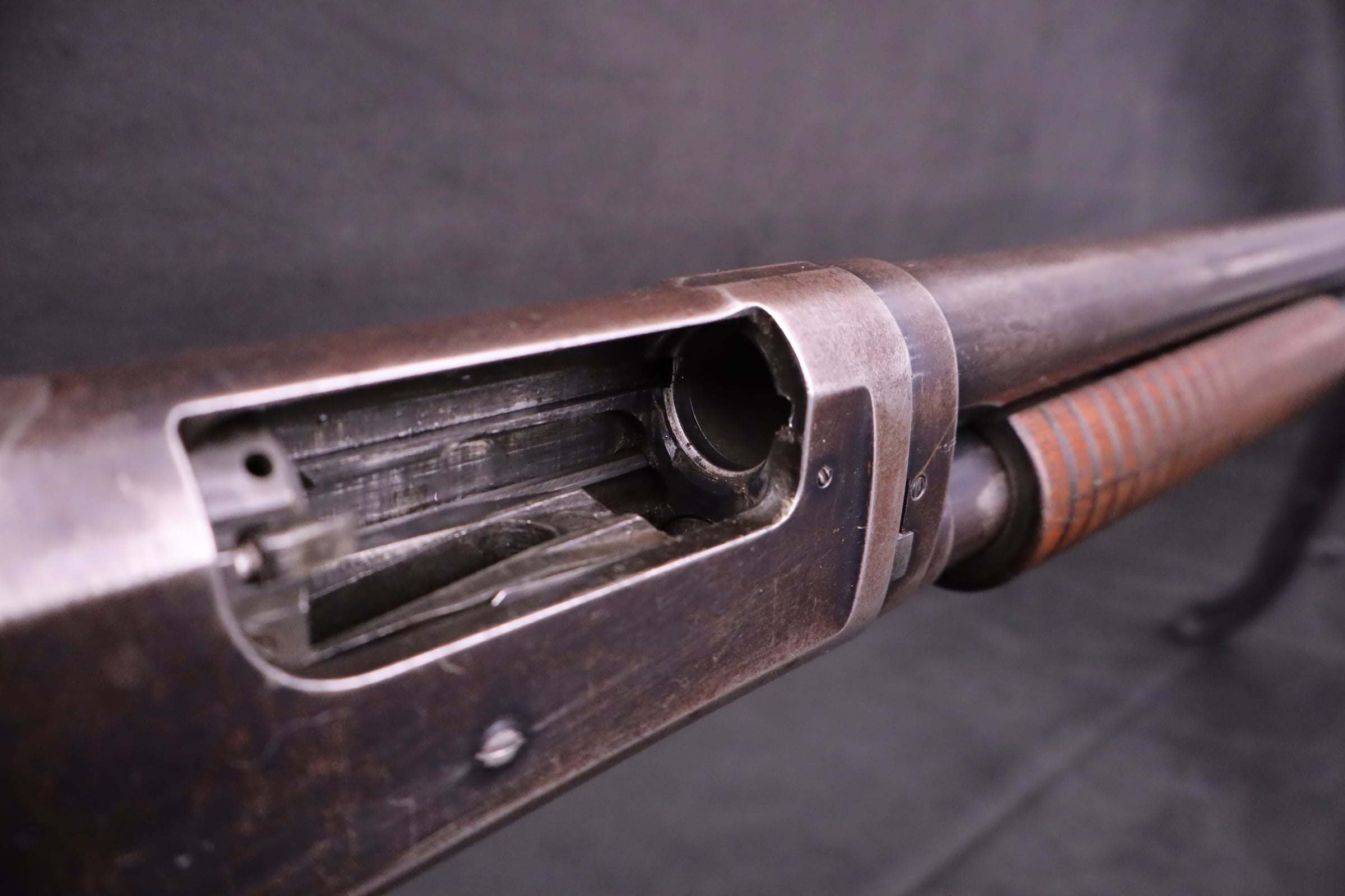 1907 Winchester 1897 Takedown 12 GA 18.5" Outlaw Cut Pump Shotgun Slam Fire-img-9