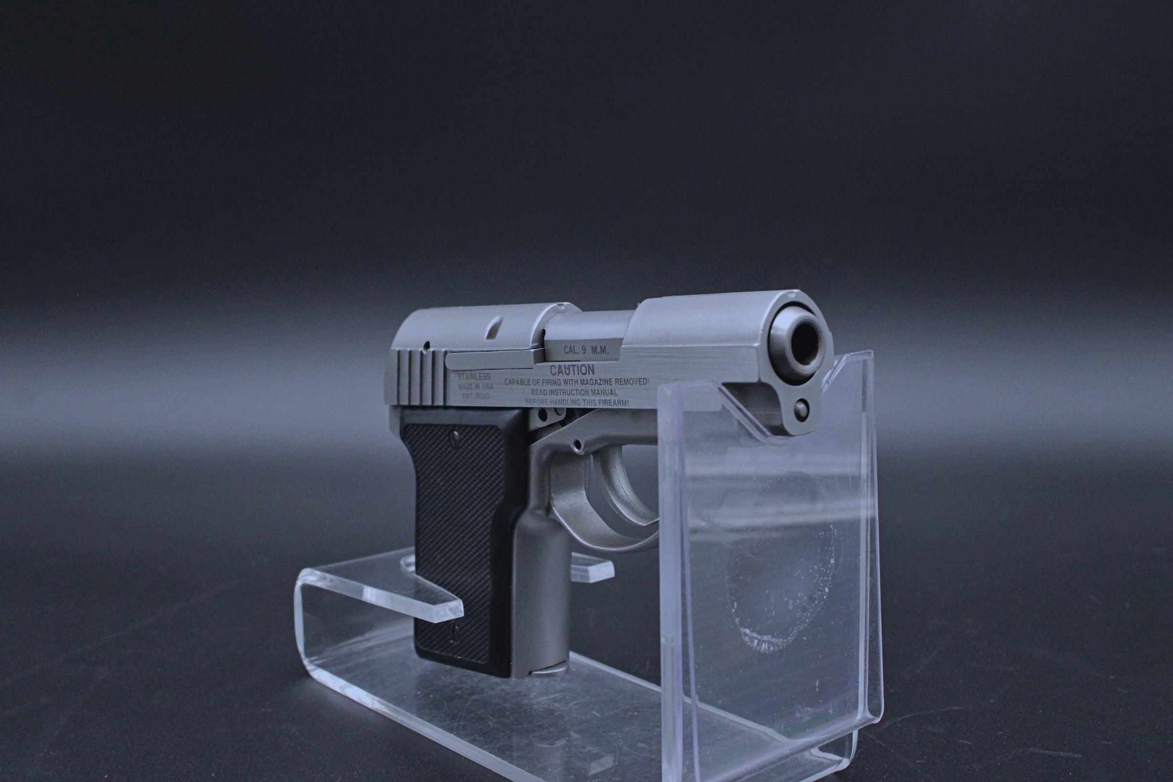 1990s AMT Back Up 9mm 2.5" BBL Stainless Steel-img-6