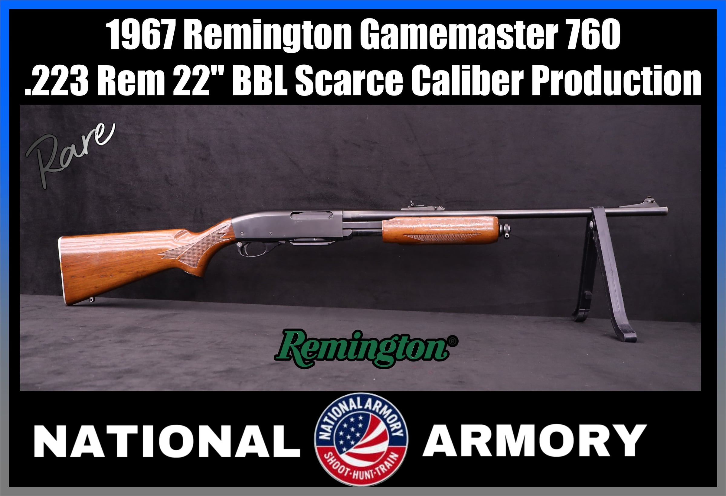 1967 Remington Gamemaster 760 .223 Rem 22" BBL *RARE CALIBER*-img-0