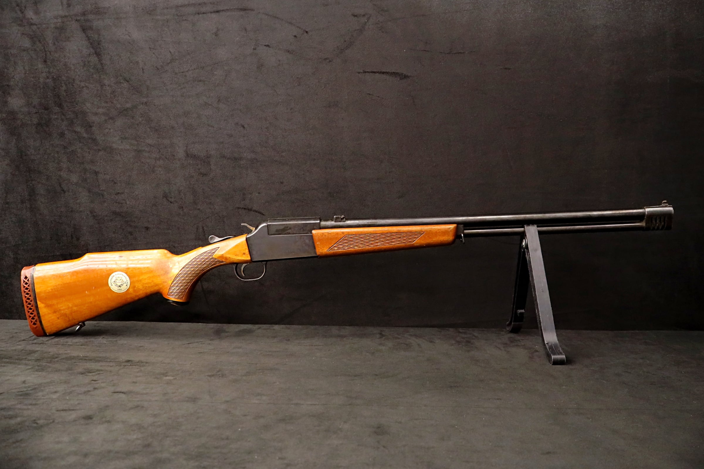 1975 Tikka 12-70 M-70 Over/Under Combo Gun 12 GA .222 Rem 26"-img-3