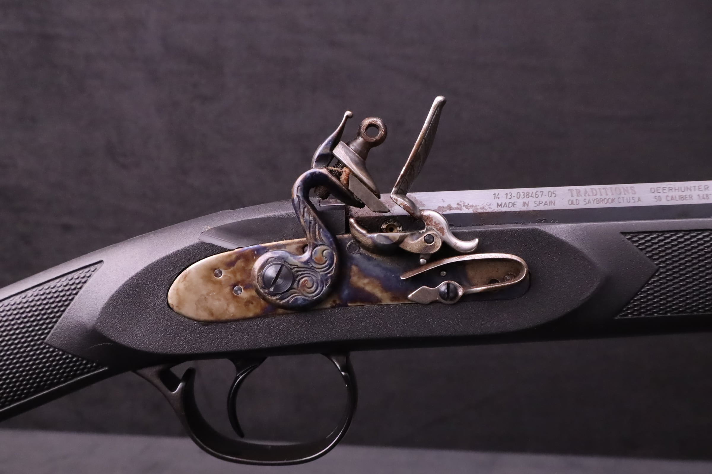Traditions Deerhunter .50 Cal Flintlock ML 24" Octagonal BBL Fiber Optic-img-11