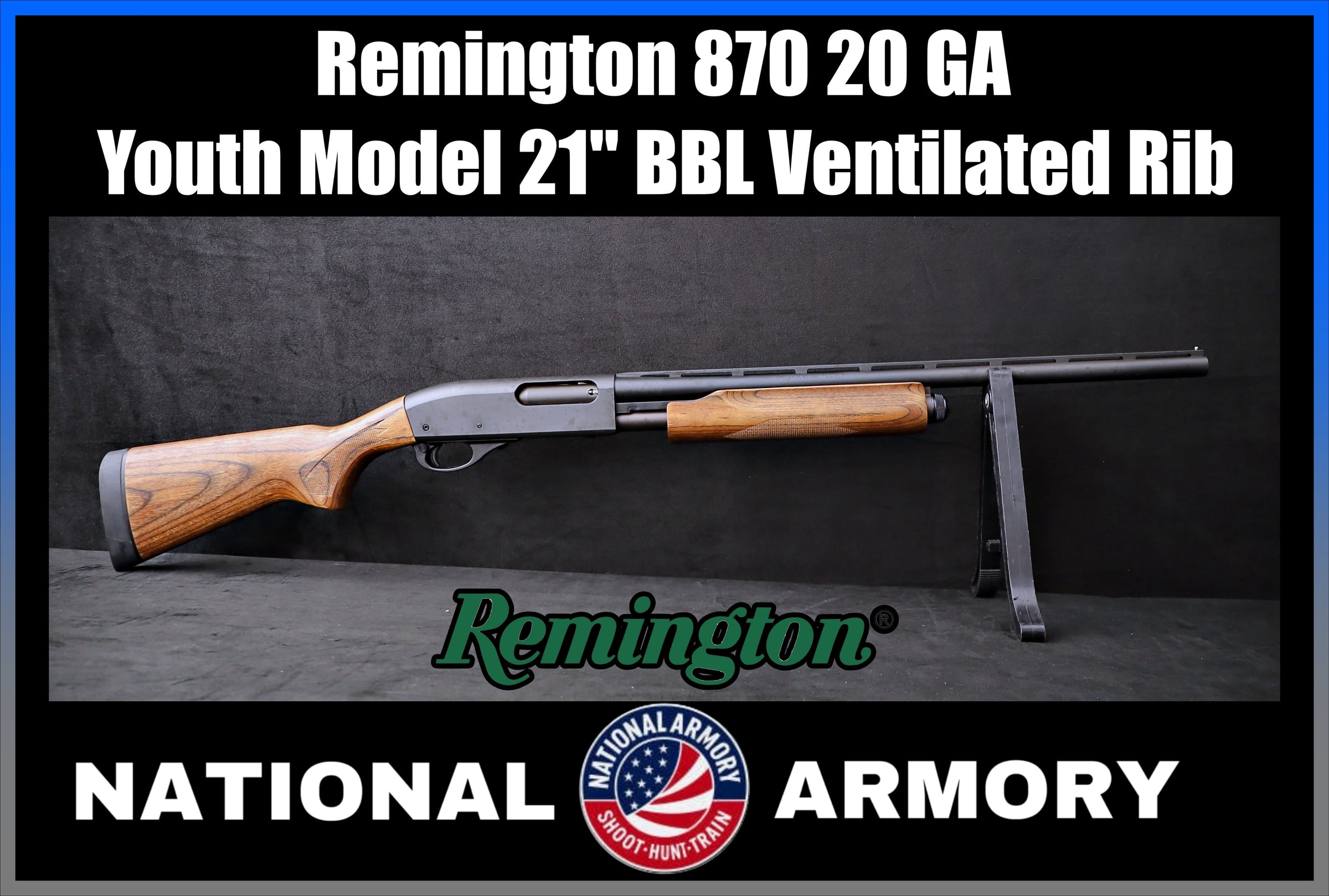 Remington 870 Youth 20 GA 21" BBL Ventilated Rib-img-0