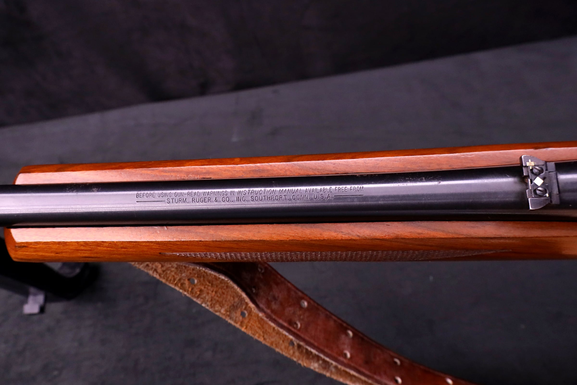1996 Ruger 10/22 Carbine .22 LR 18.5" Wood Simmons 4X Scope Leather Sling-img-23
