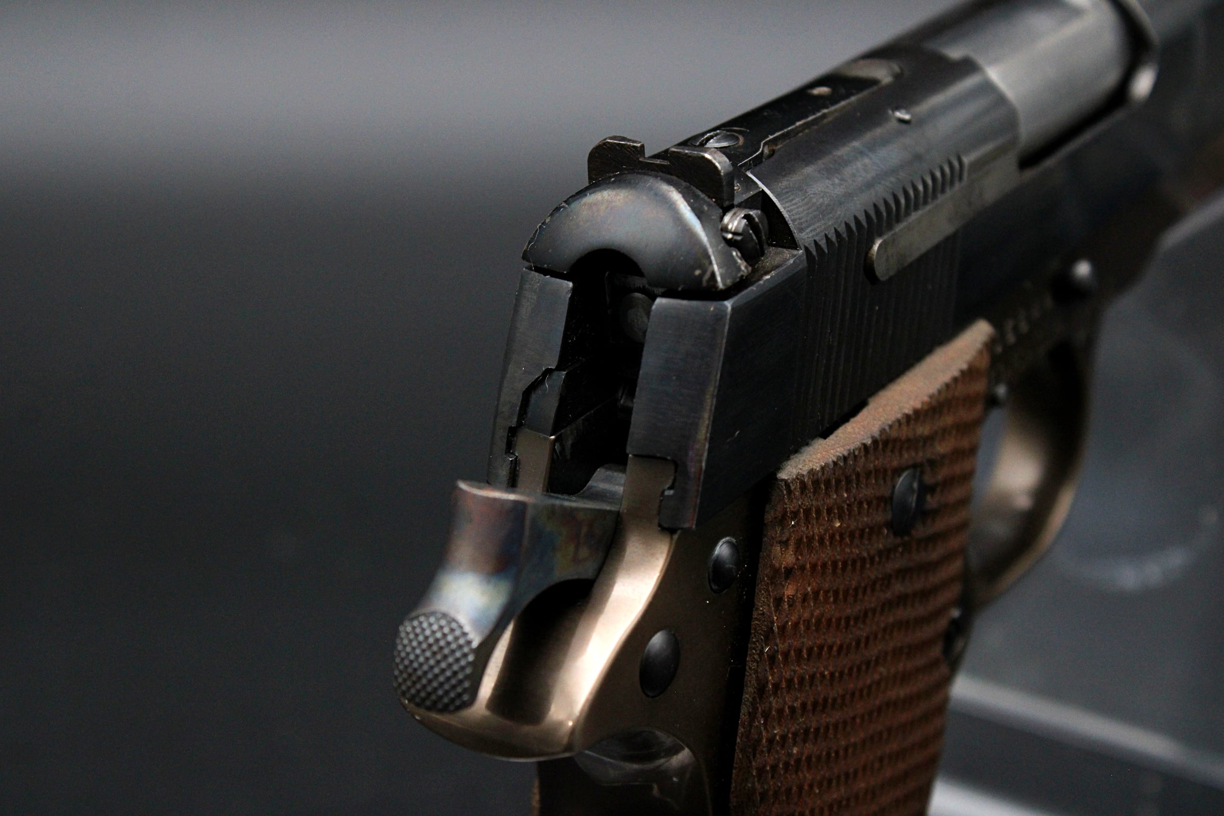 1975 Star PD .45 ACP Compact Pistol 3.75" Blued Bronze Two Tone Wood Grips-img-23