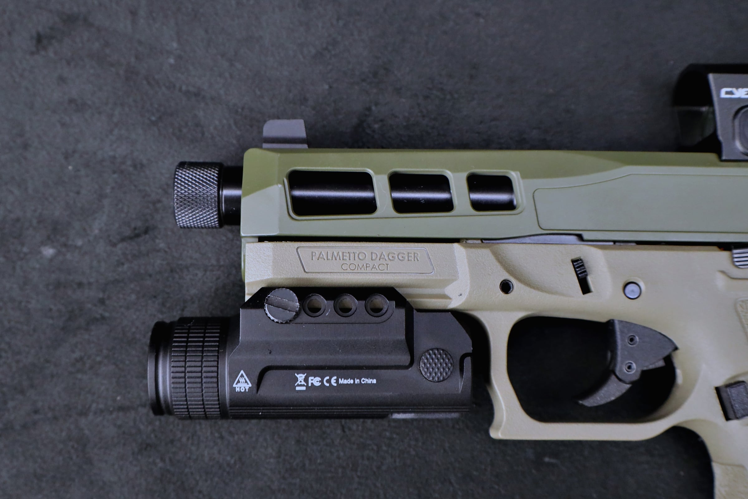 Palmetto State Armory Dagger Compact 9mm w/ Red Dot Light & Case-img-3