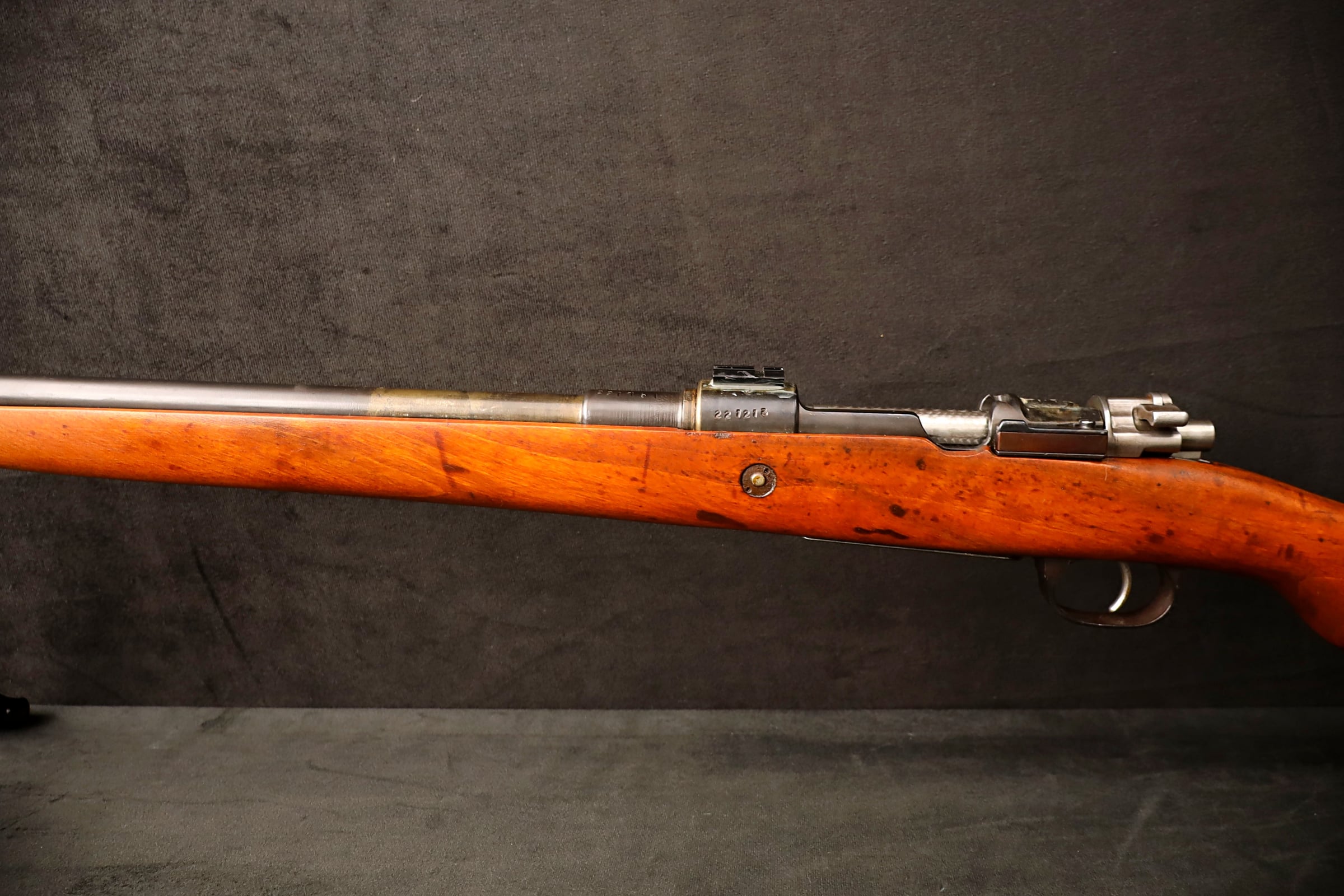 K98 8mm Mauser Sporter Rifle 24" BBL Jeweled Bolt Full Wood Stock-img-12