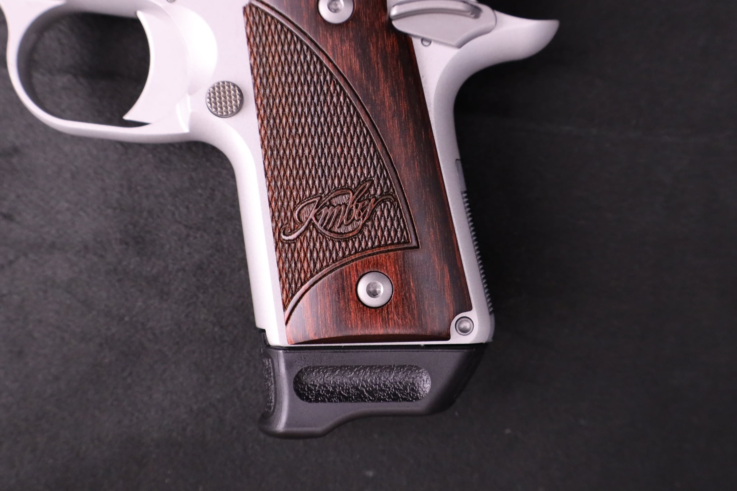 Kimber Micro 9 RTC Two-Tone 9mm Rosewood Grips Alluminum Frame Holster-img-12