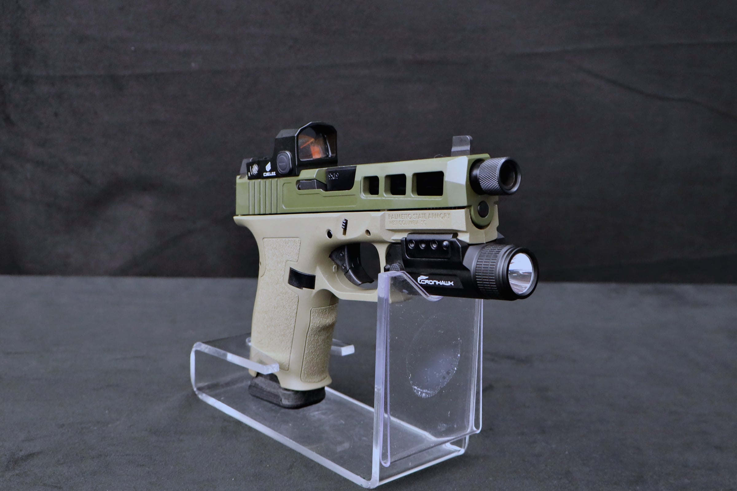 Palmetto State Armory Dagger Compact 9mm w/ Red Dot Light & Case-img-21