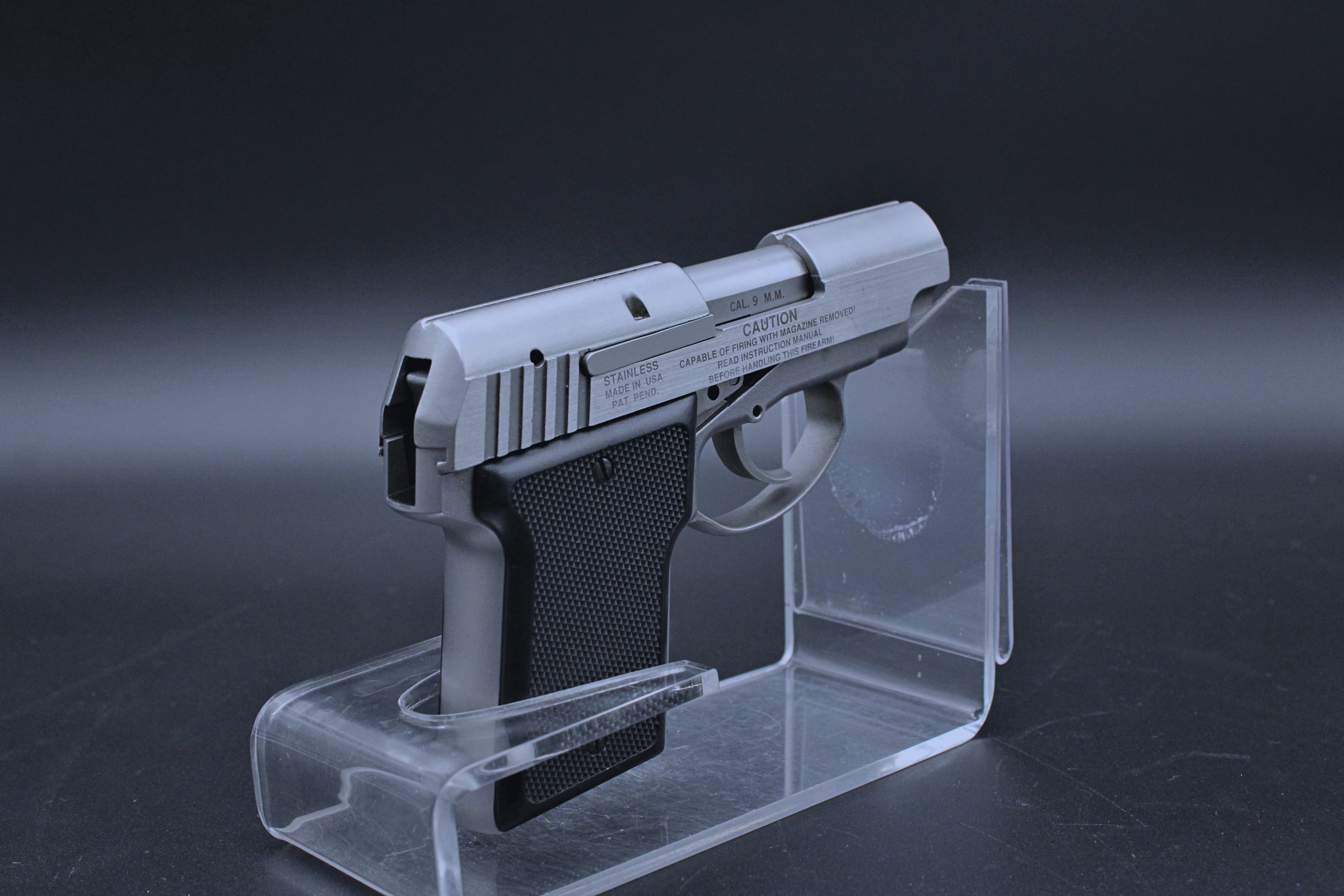 1990s AMT Back Up 9mm 2.5" BBL Stainless Steel-img-4