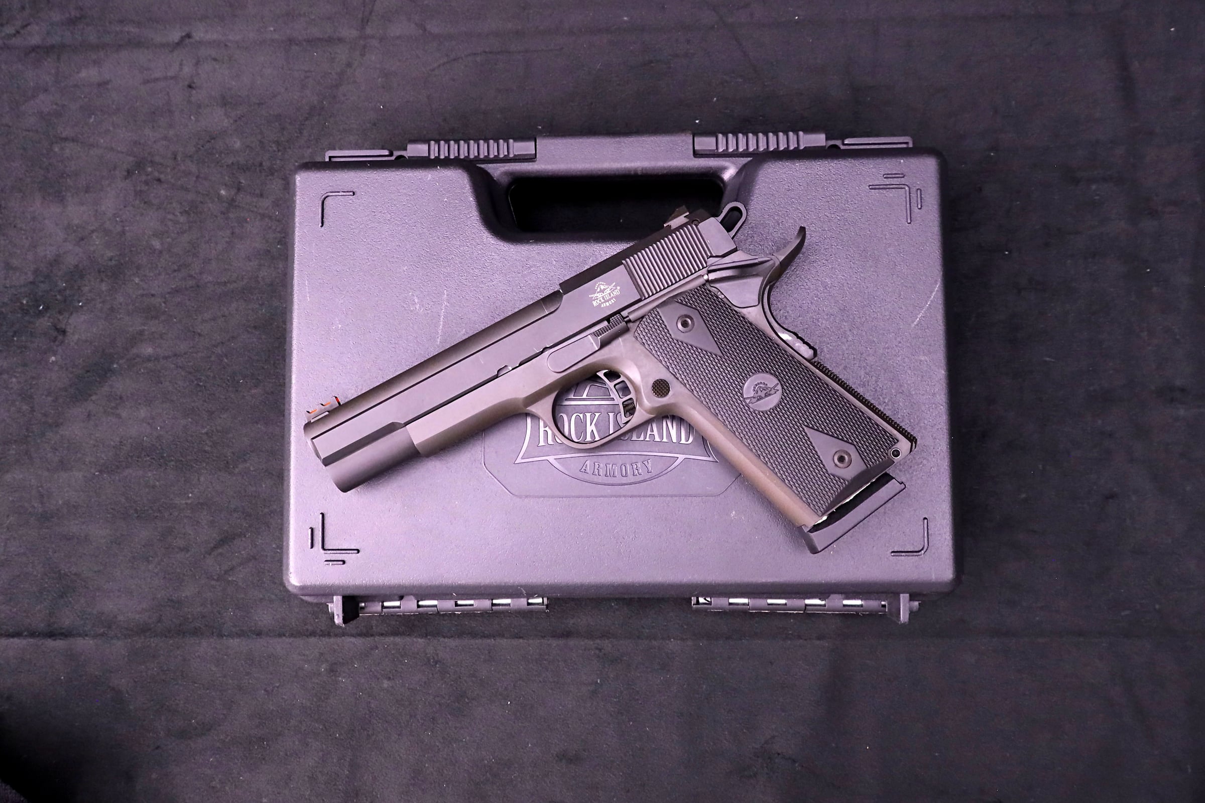 Rock Island Armory XTM-22 .22 WMR 1911 Pistol 4.5 Inch 4 Mags & Case-img-2