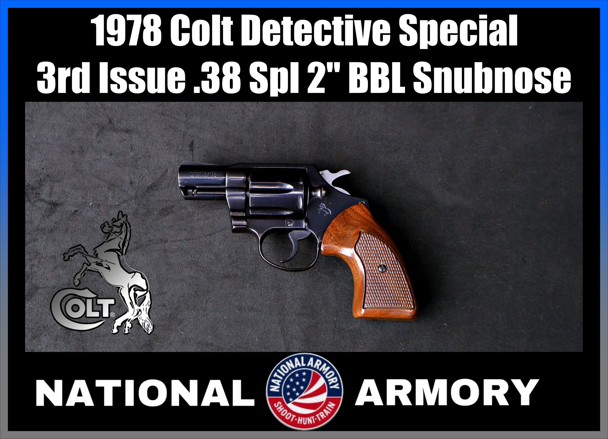 1978 Colt Detective Special 3rd Issue .38 Spl 2" BBL Snubnose-img-0
