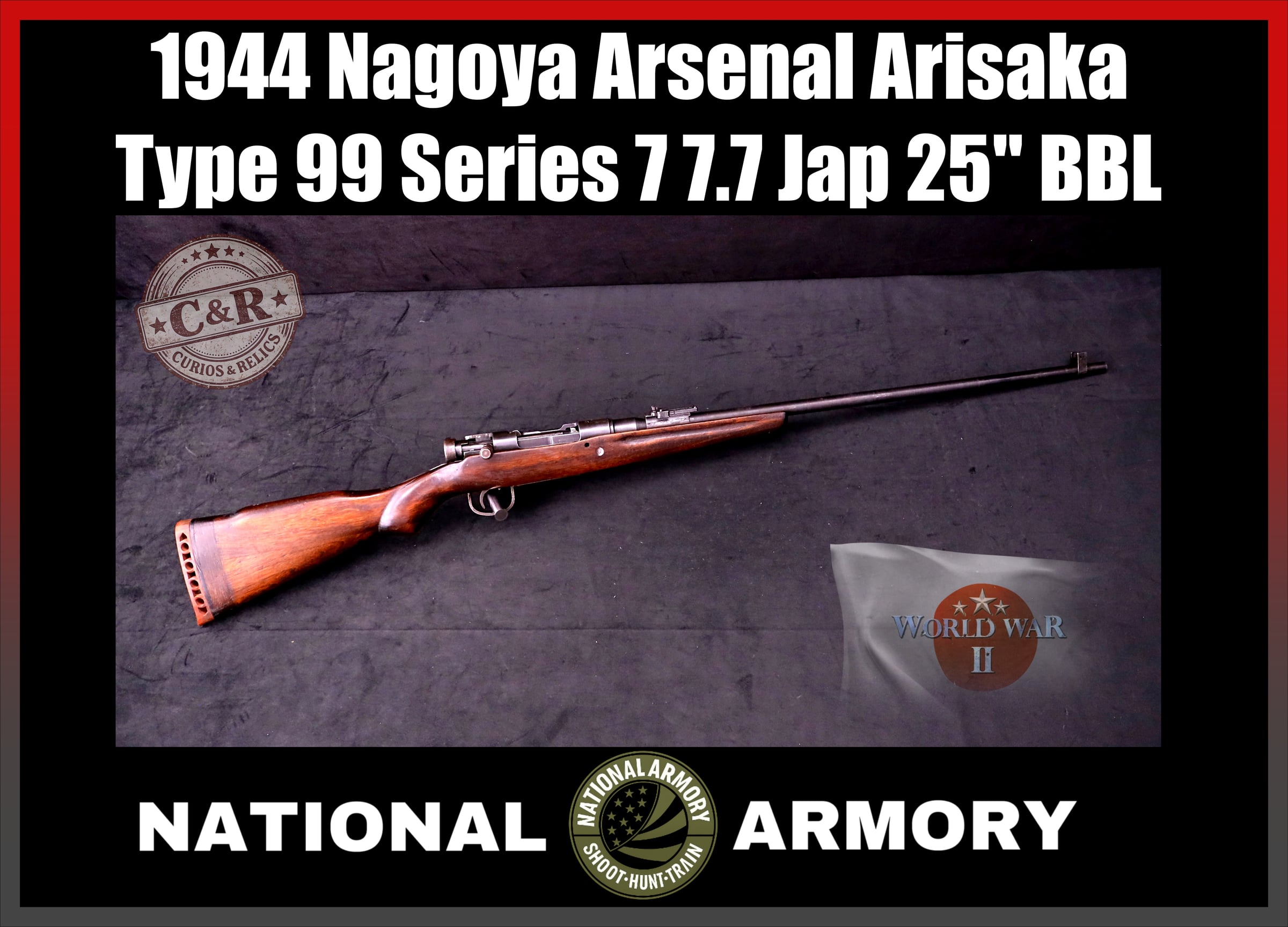 1944 Arisaka Type 99 Nagoya Series 7 7.7 Jap Rifle C&R-img-0