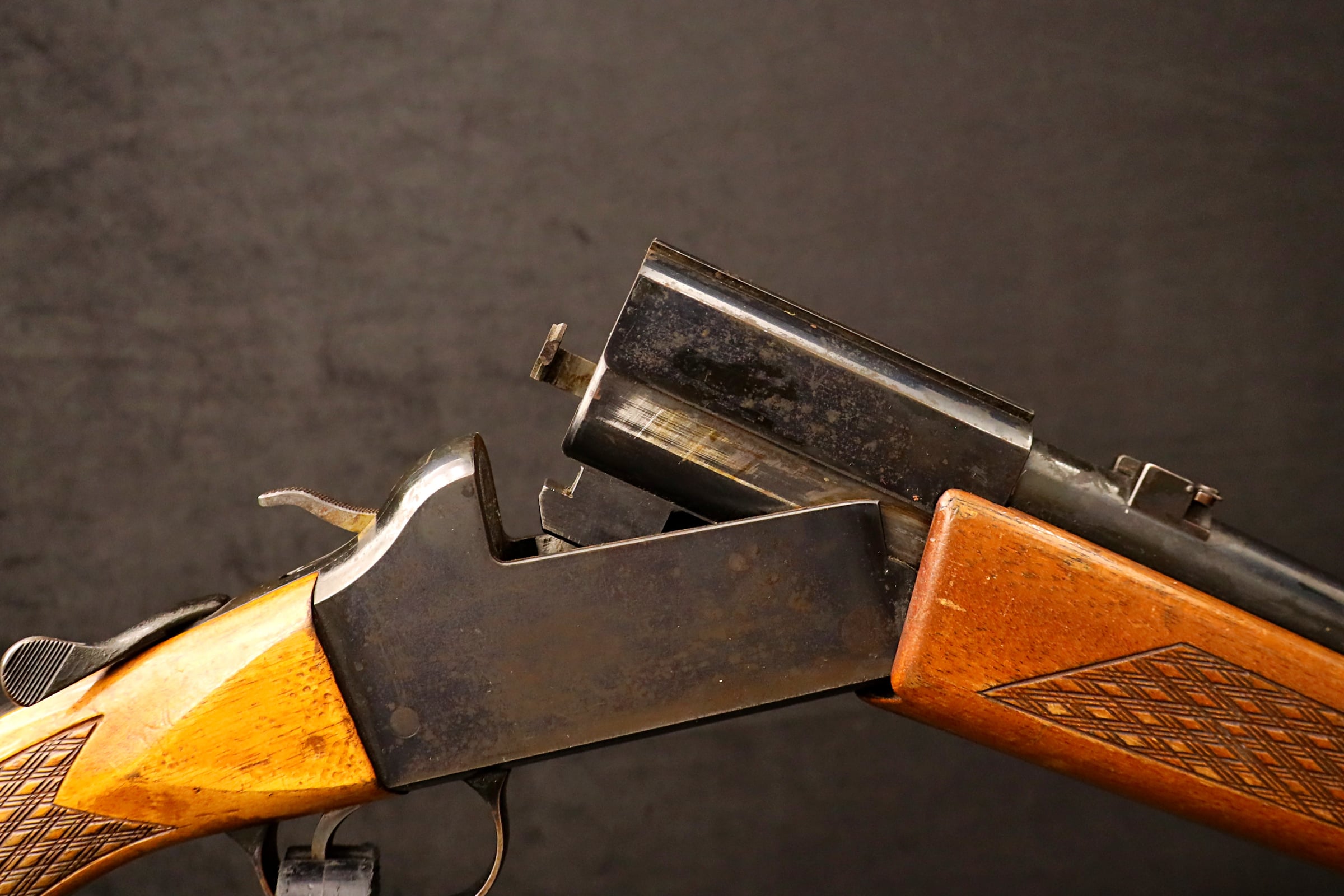 1975 Tikka 12-70 M-70 Over/Under Combo Gun 12 GA .222 Rem 26"-img-23