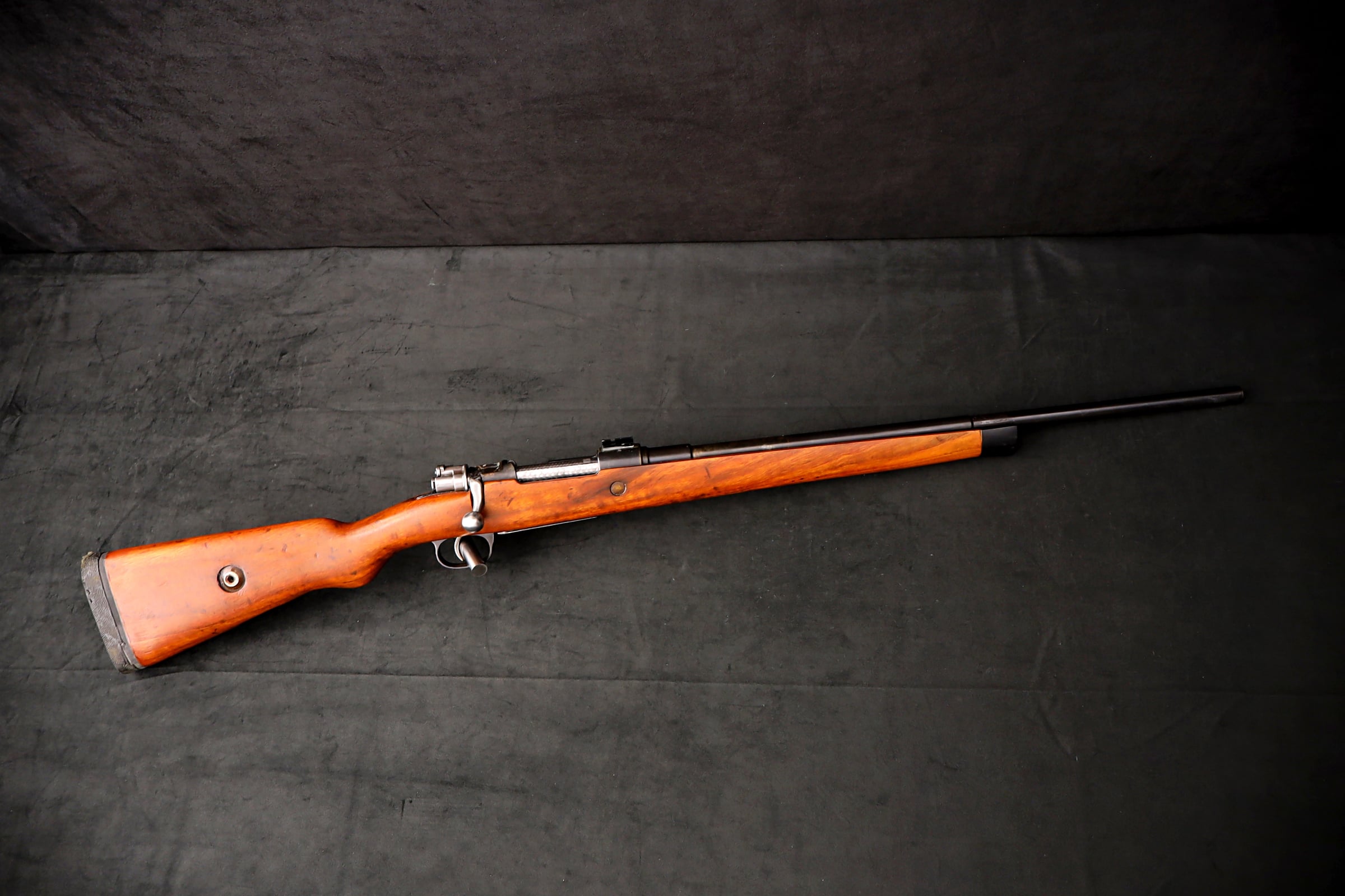 K98 8mm Mauser Sporter Rifle 24" BBL Jeweled Bolt Full Wood Stock-img-1
