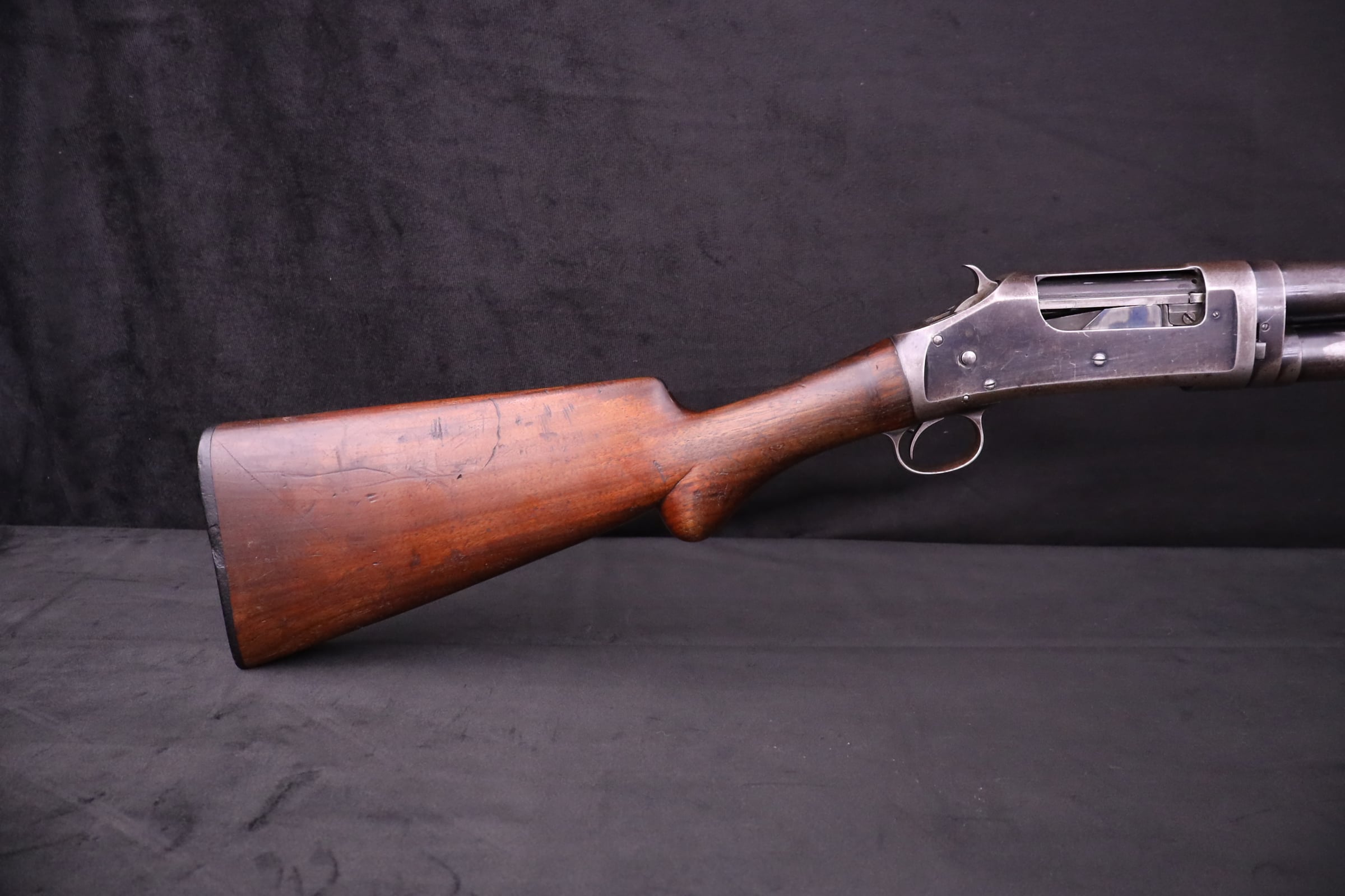 1907 Winchester 1897 Takedown 12 GA 18.5" Outlaw Cut Pump Shotgun Slam Fire-img-4
