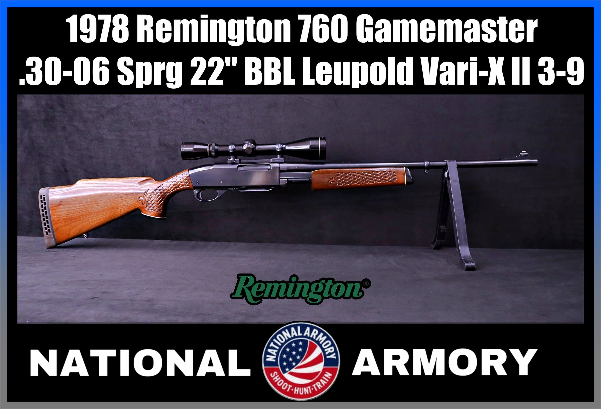 1978 Remington 760 Gamemaster .30-06 Sprg Basketweave Leupold Vari-X II 3-9-img-0