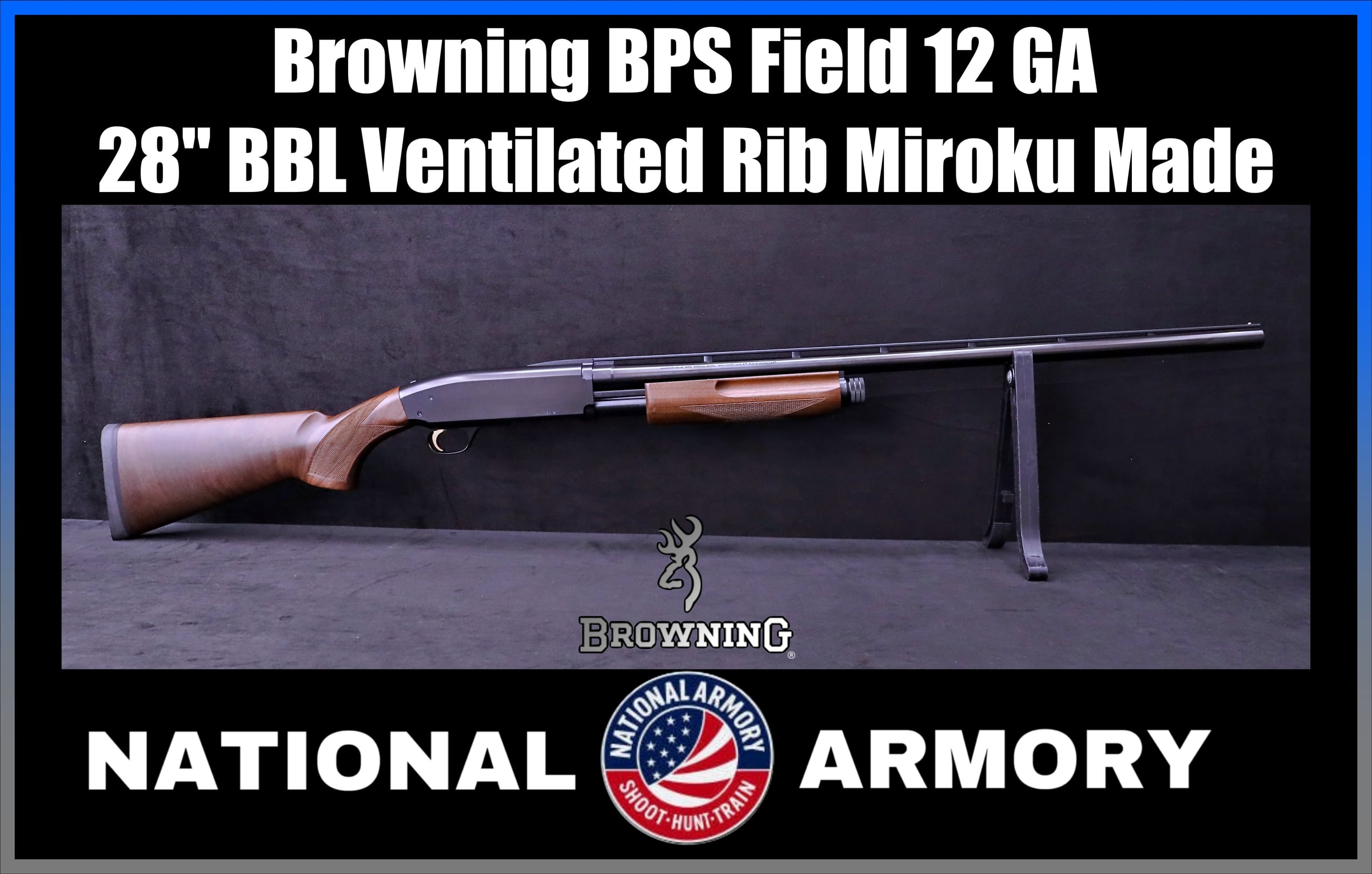 Browning BPS Field 12 GA 28" BBL Ventilated Rib Miroku-img-0