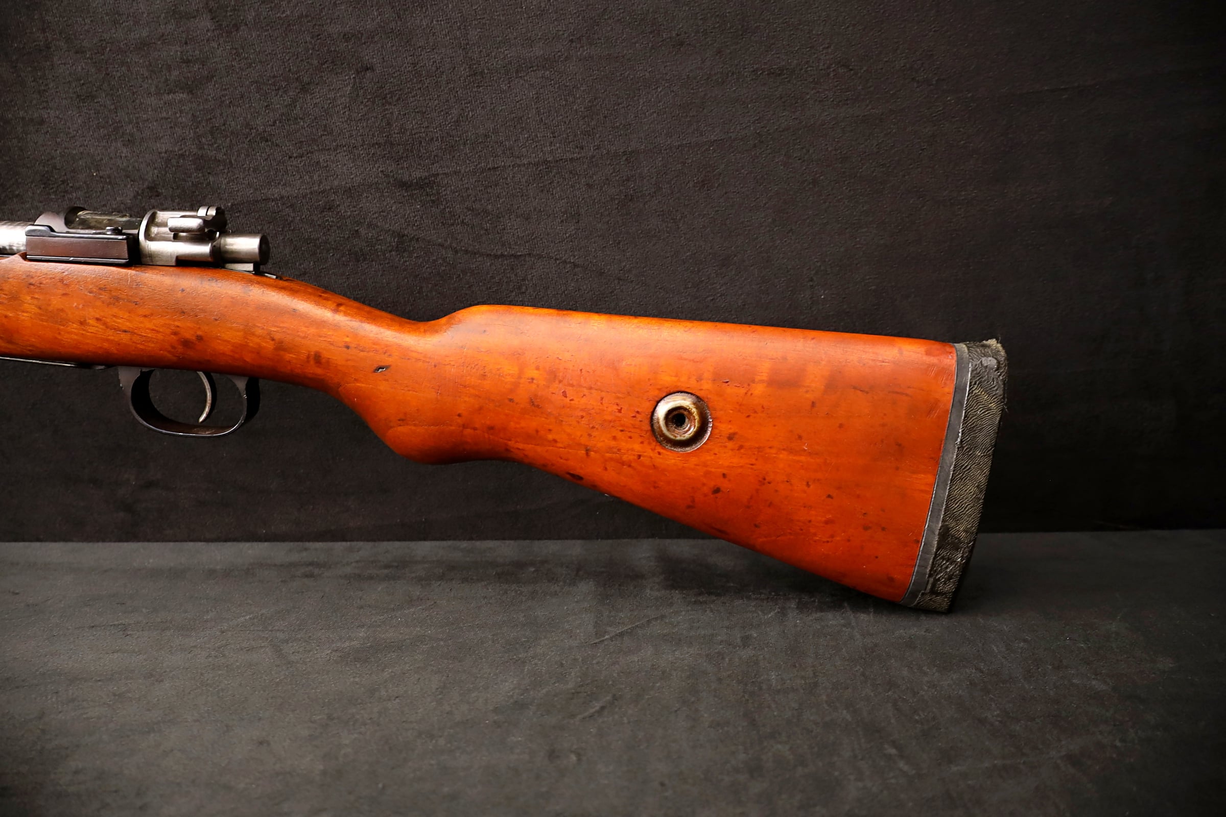 K98 8mm Mauser Sporter Rifle 24" BBL Jeweled Bolt Full Wood Stock-img-13