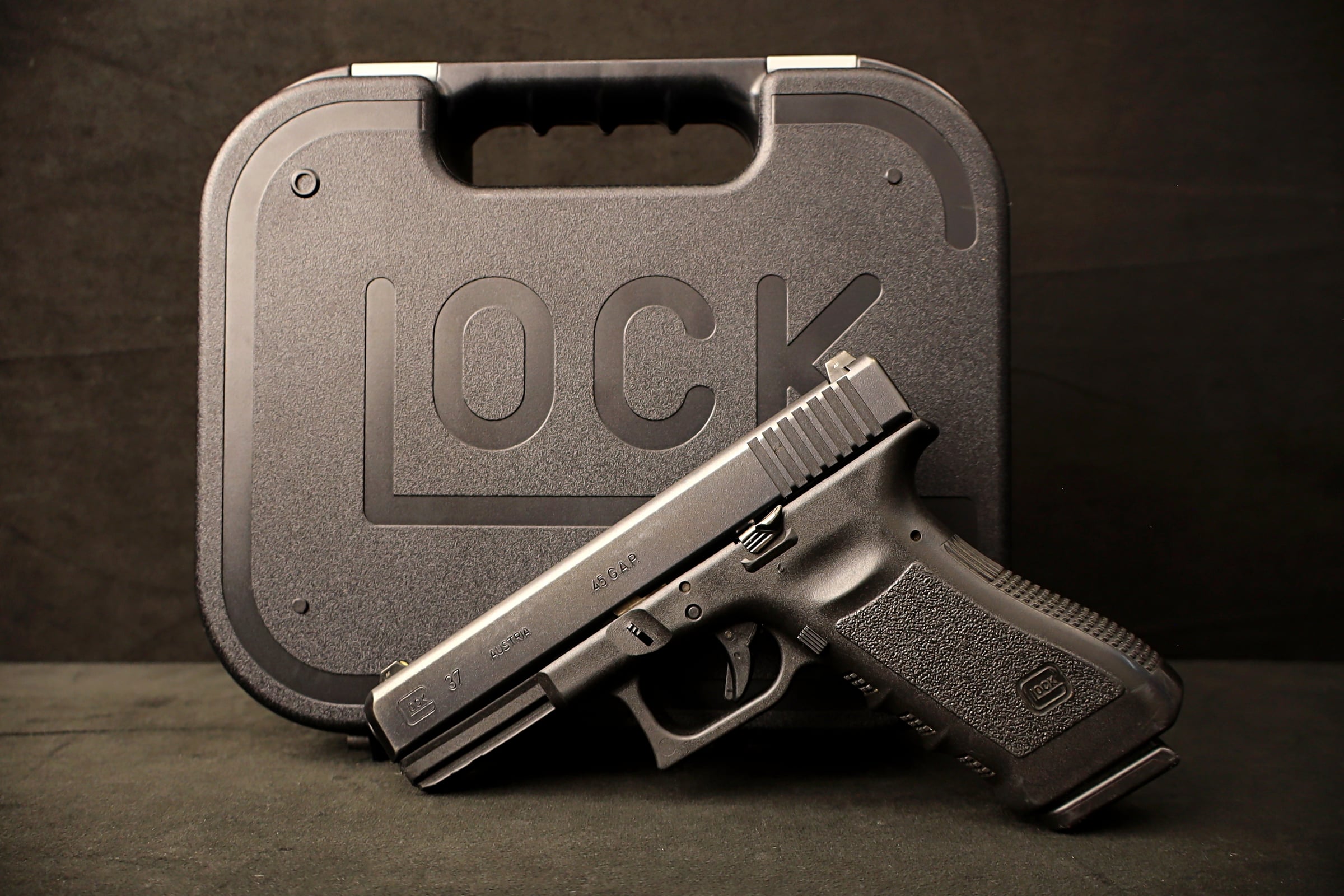 Glock 37 Gen3 .45 GAP Pistol Night Sights Factory Case-img-2