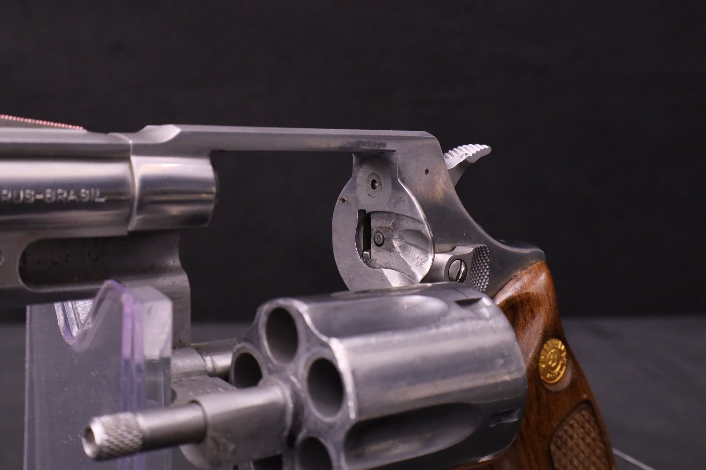 Taurus Model 85 .38 Special 2" Stainless 5-Shot Snub Revolver Walnut Grips-img-9