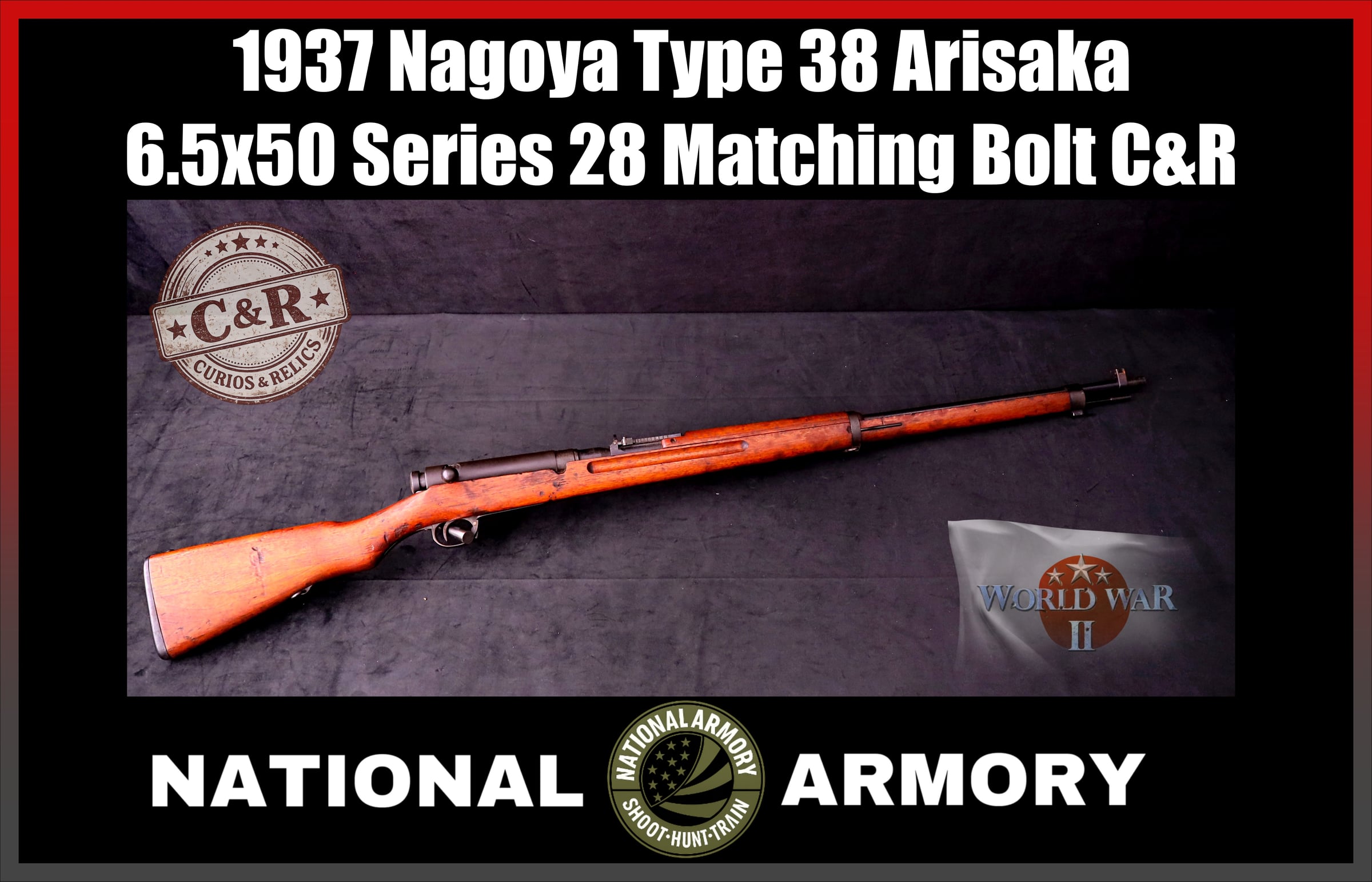 1937 WWII Japanese Arisaka Type 38 Nagoya 31.25" Rifle Dust Cover-img-0