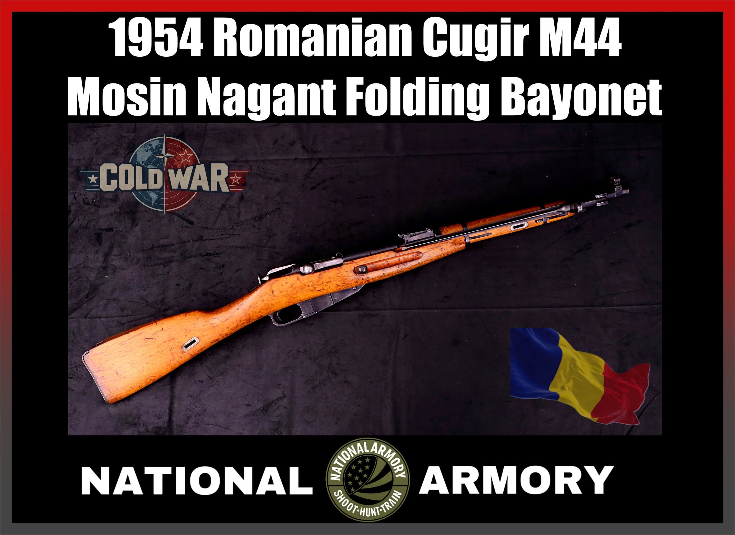 1954 Romanian Cugir M44 Mosin-Nagant 7.62x54R 20.75" Carbine-img-0