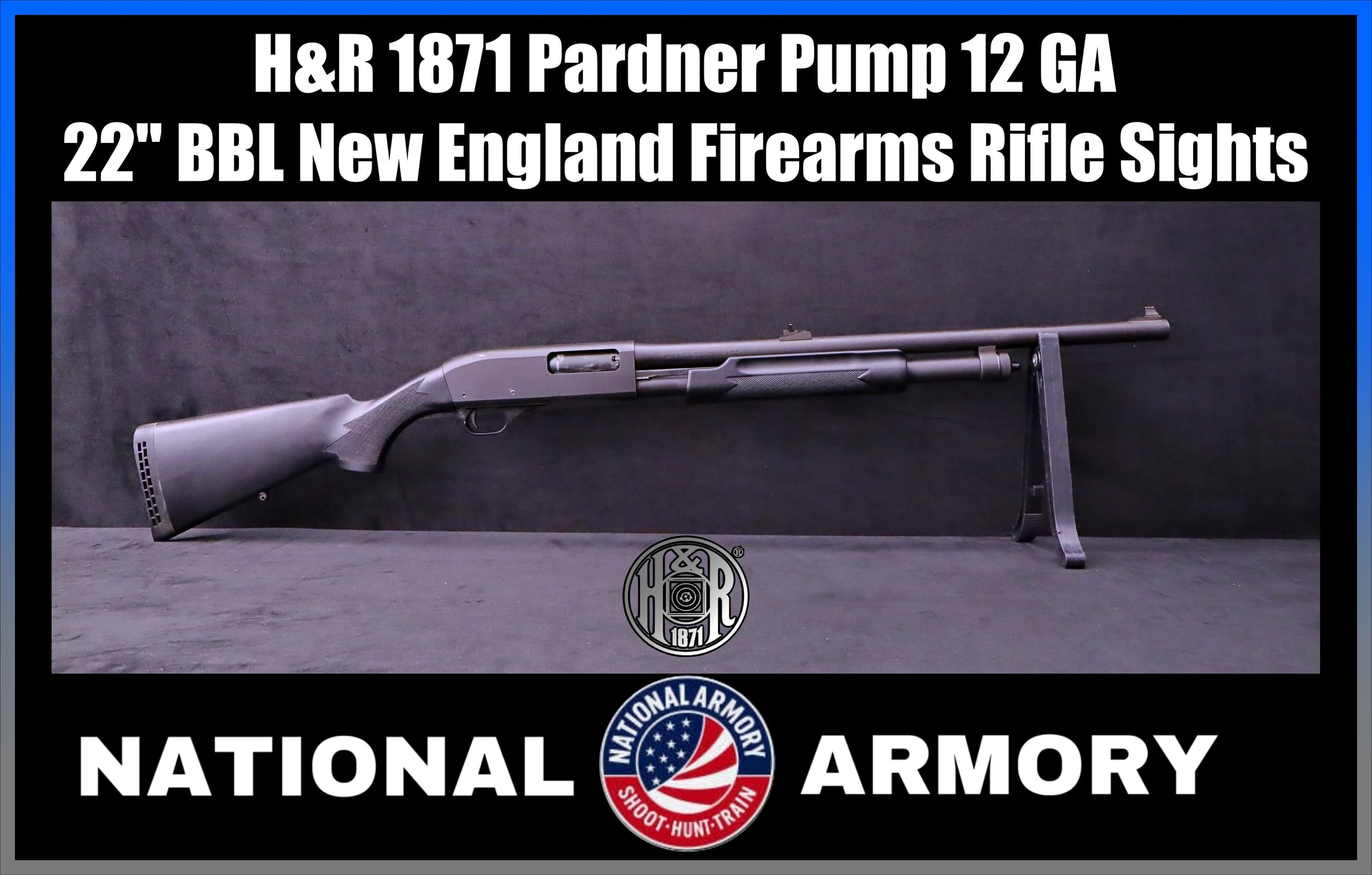 H&R 1871 Pardner Pump 12 GA 22" BBL New England Firearms-img-0