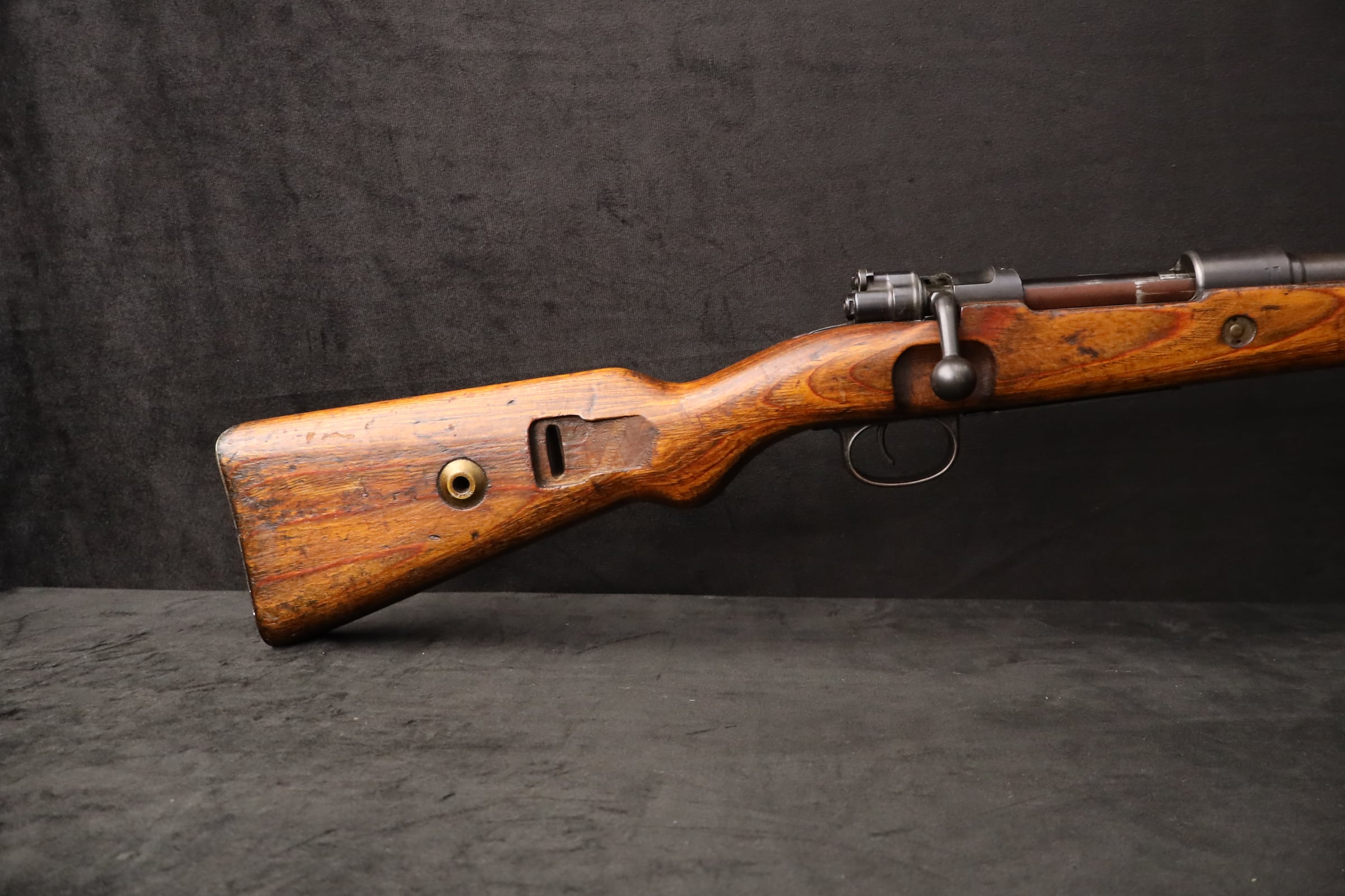 Mauser K98K ar 44 8mm GI Bring-Back Barracks Bag Cut Non-Import WWII Rifle-img-4