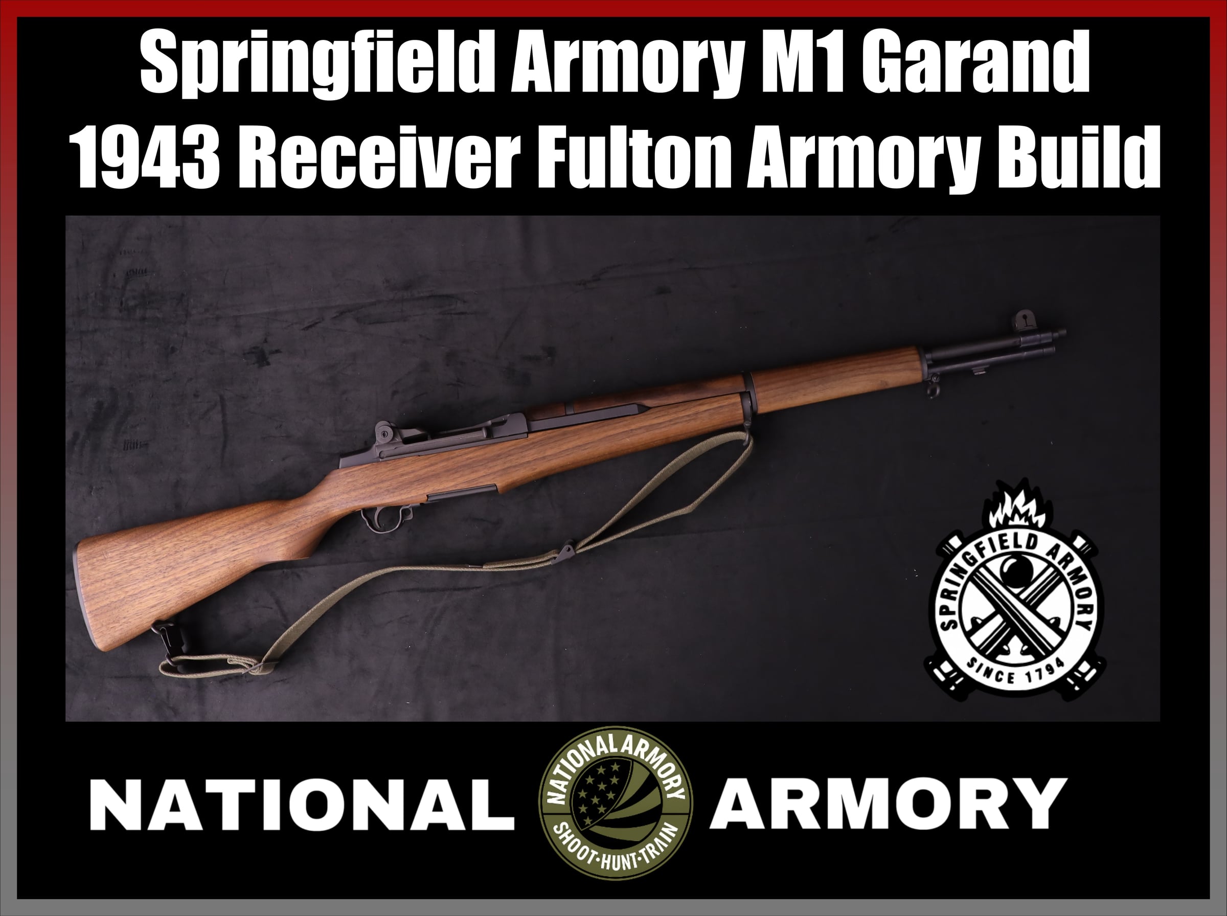 Springfield M1 Garand .30-06 WWII 1943 Receiver Fulton Armory Build-img-0