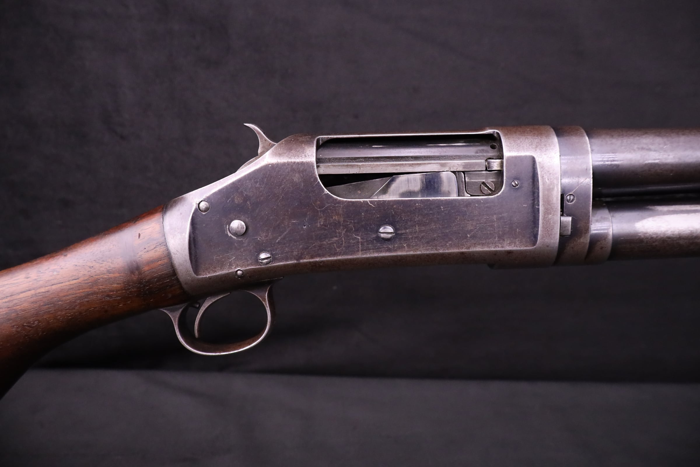 1907 Winchester 1897 Takedown 12 GA 18.5" Outlaw Cut Pump Shotgun Slam Fire-img-7