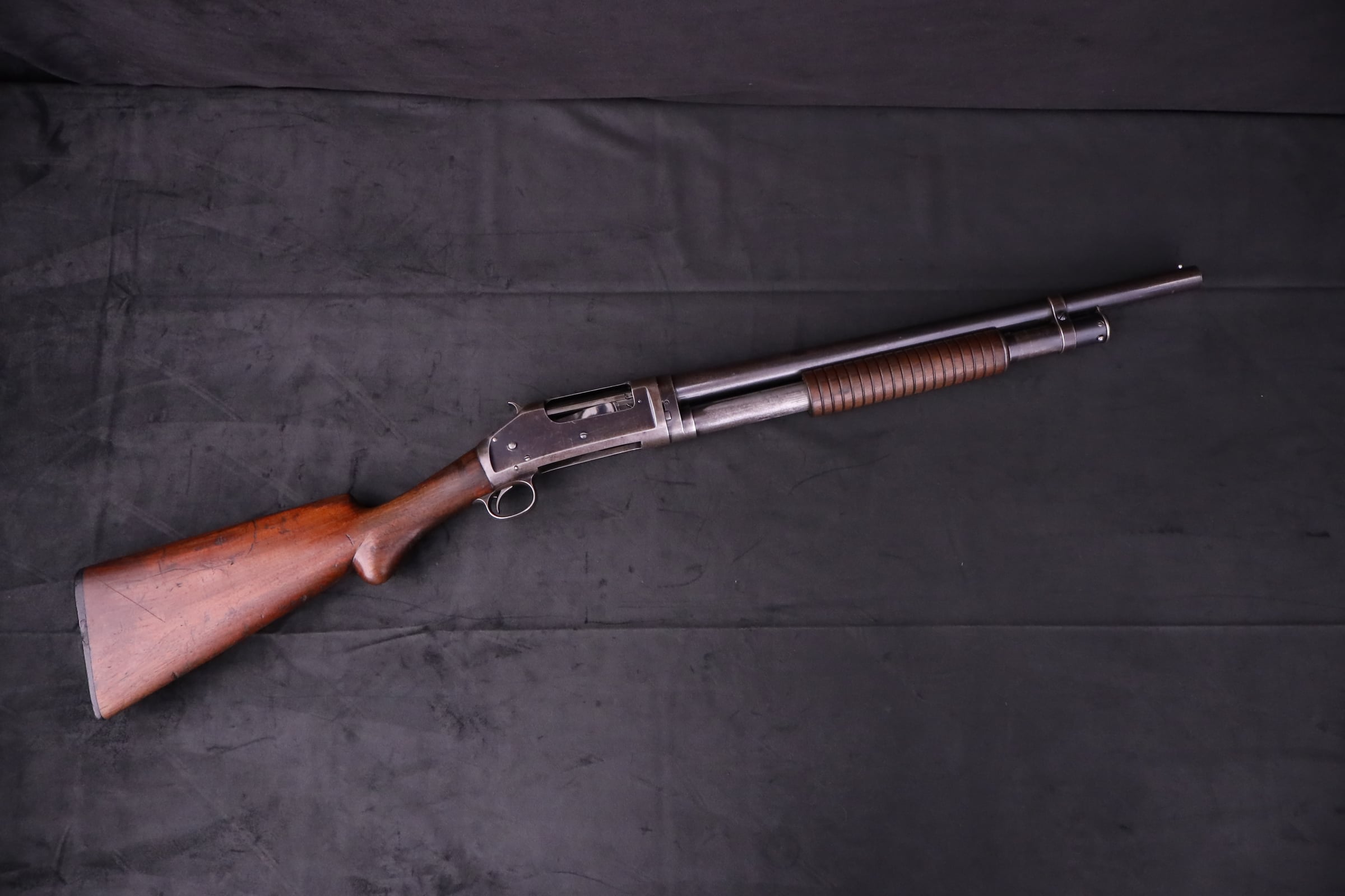 1907 Winchester 1897 Takedown 12 GA 18.5" Outlaw Cut Pump Shotgun Slam Fire-img-1