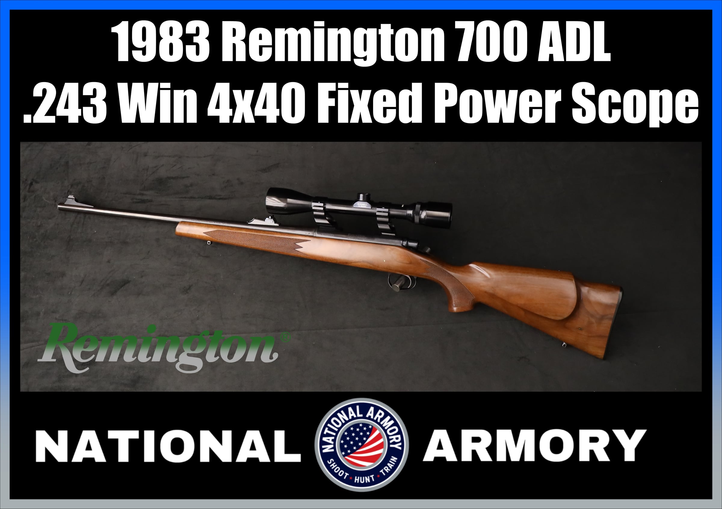 1983 Remington Model 700 ADL WALNUT .243 Win -img-0