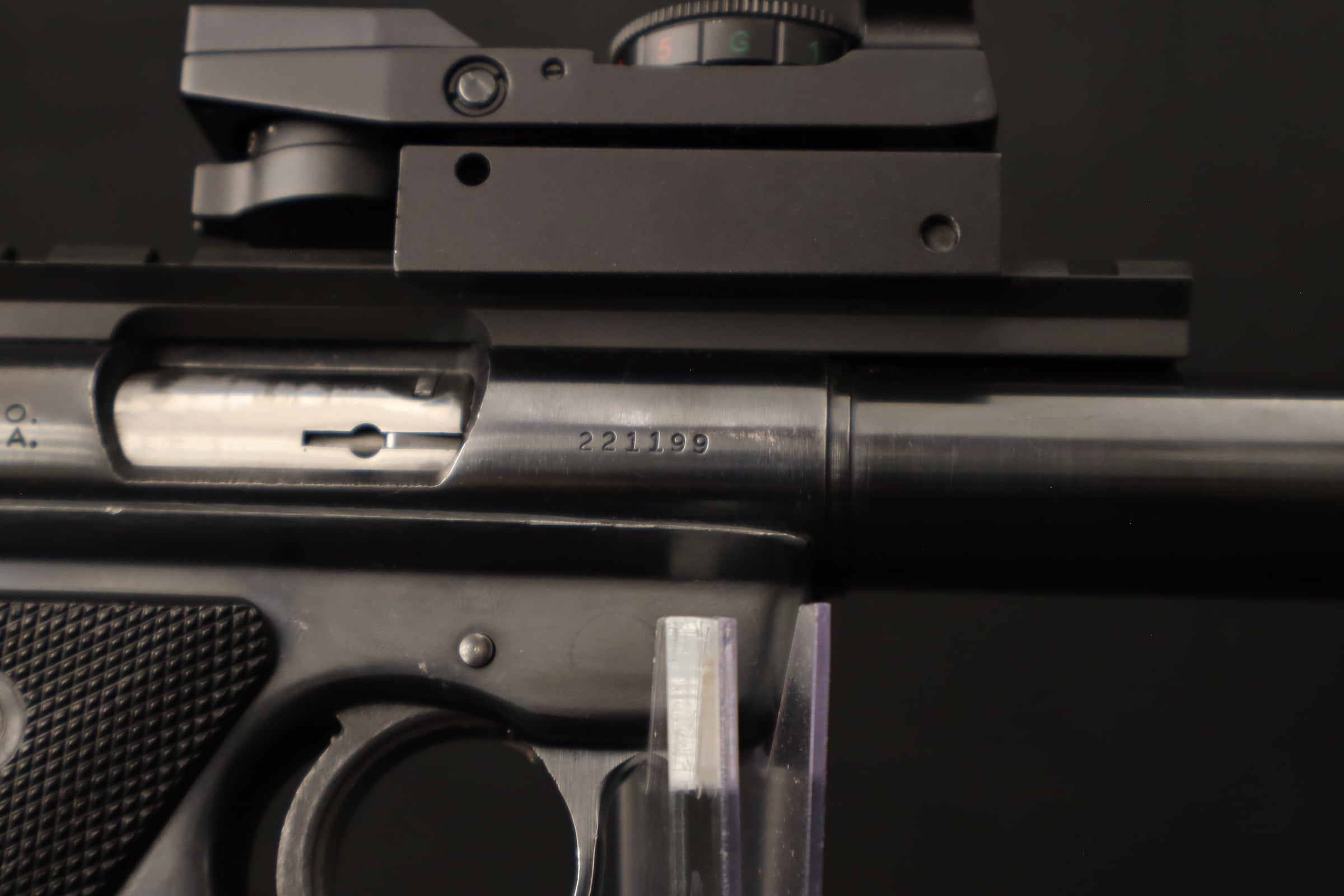 1962 Ruger Custom .22 LR 6.5" BBL J.E. Clark Bull Barrel MCGRGD Reflex-img-10