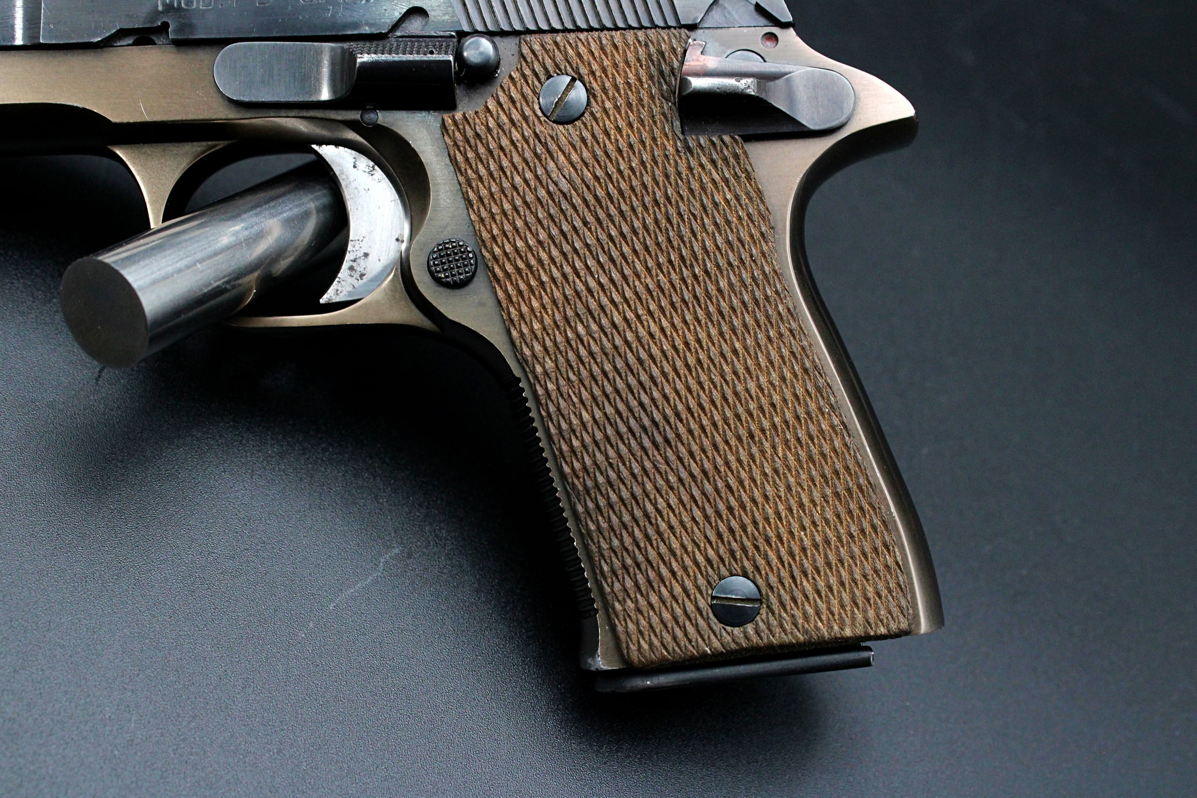 1975 Star PD .45 ACP Compact Pistol 3.75" Blued Bronze Two Tone Wood Grips-img-4