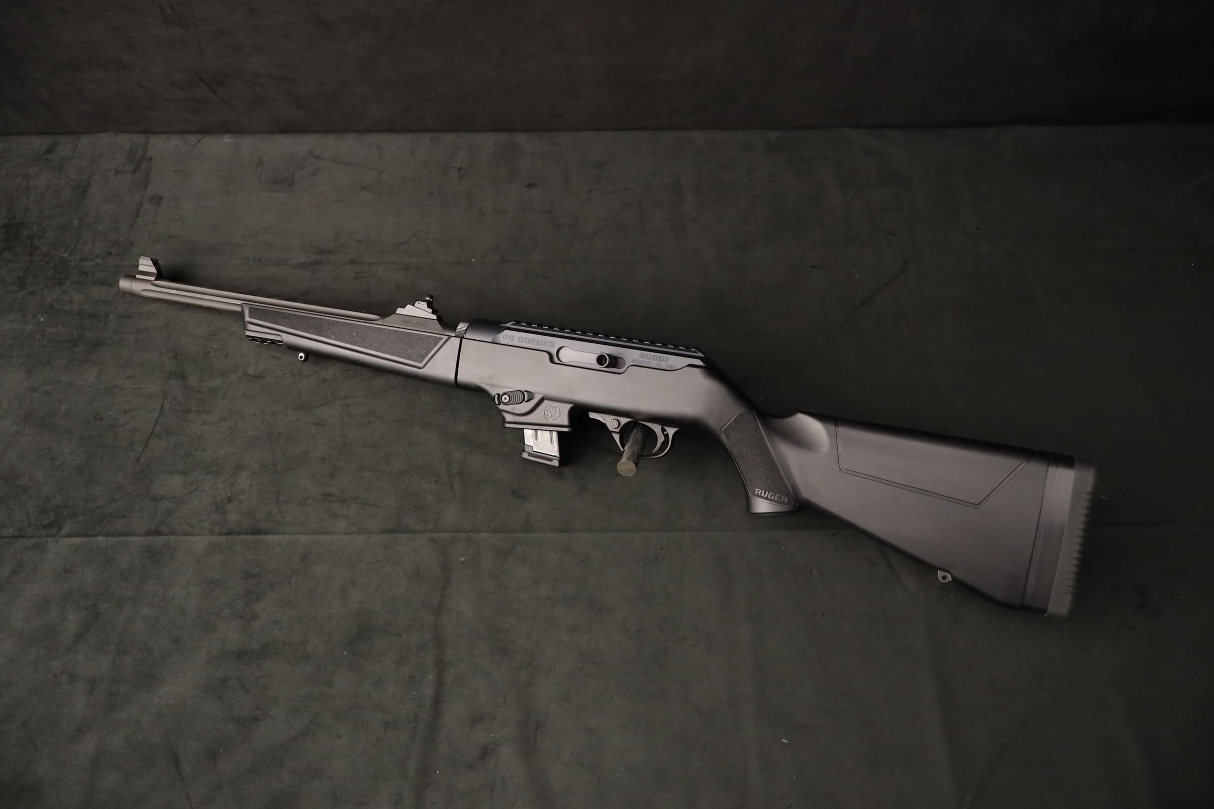 Ruger PC Carbine 9mm 16" Fluted Threaded Takedown Rifle Ghost Ring-img-1