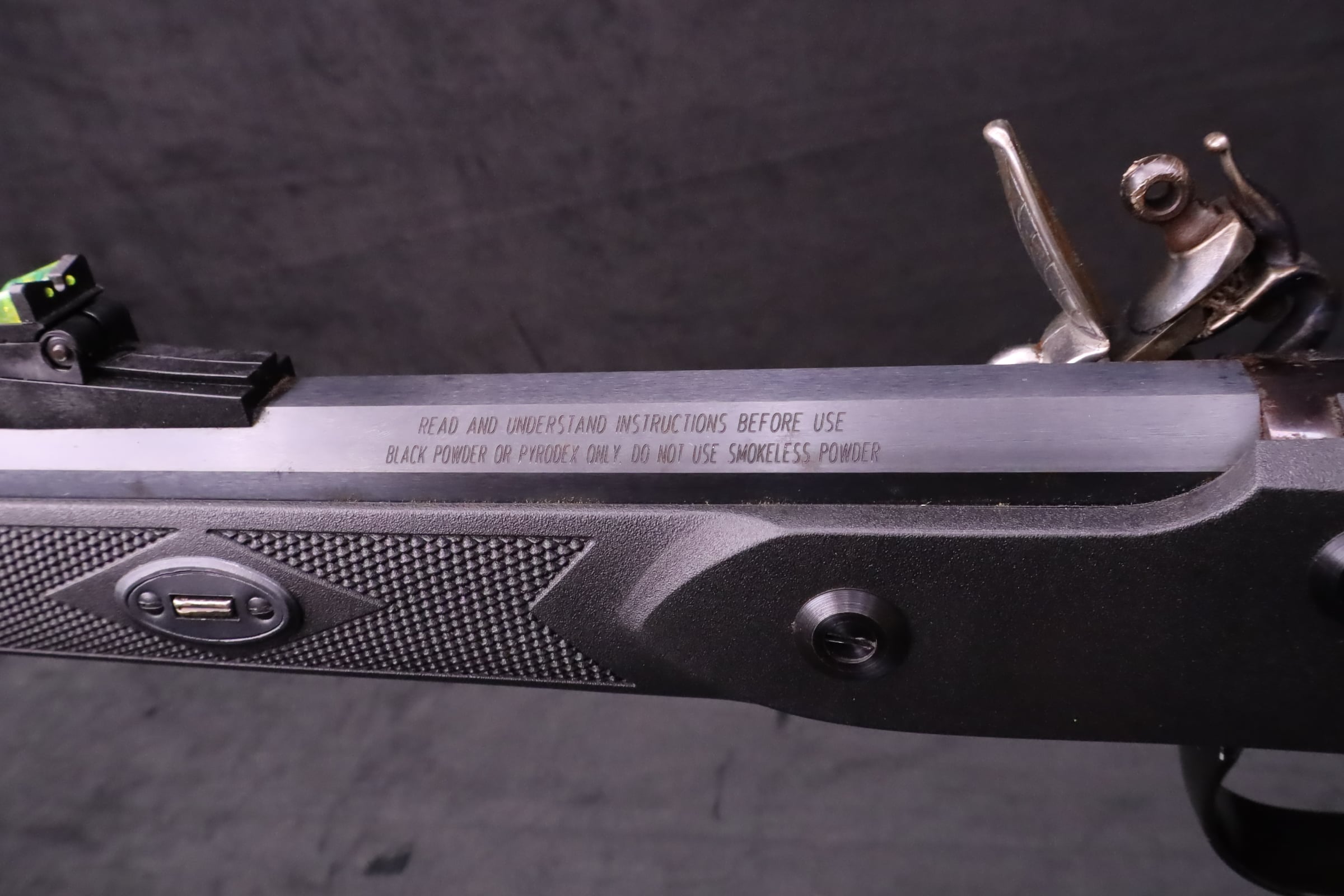 Traditions Deerhunter .50 Cal Flintlock ML 24" Octagonal BBL Fiber Optic-img-14