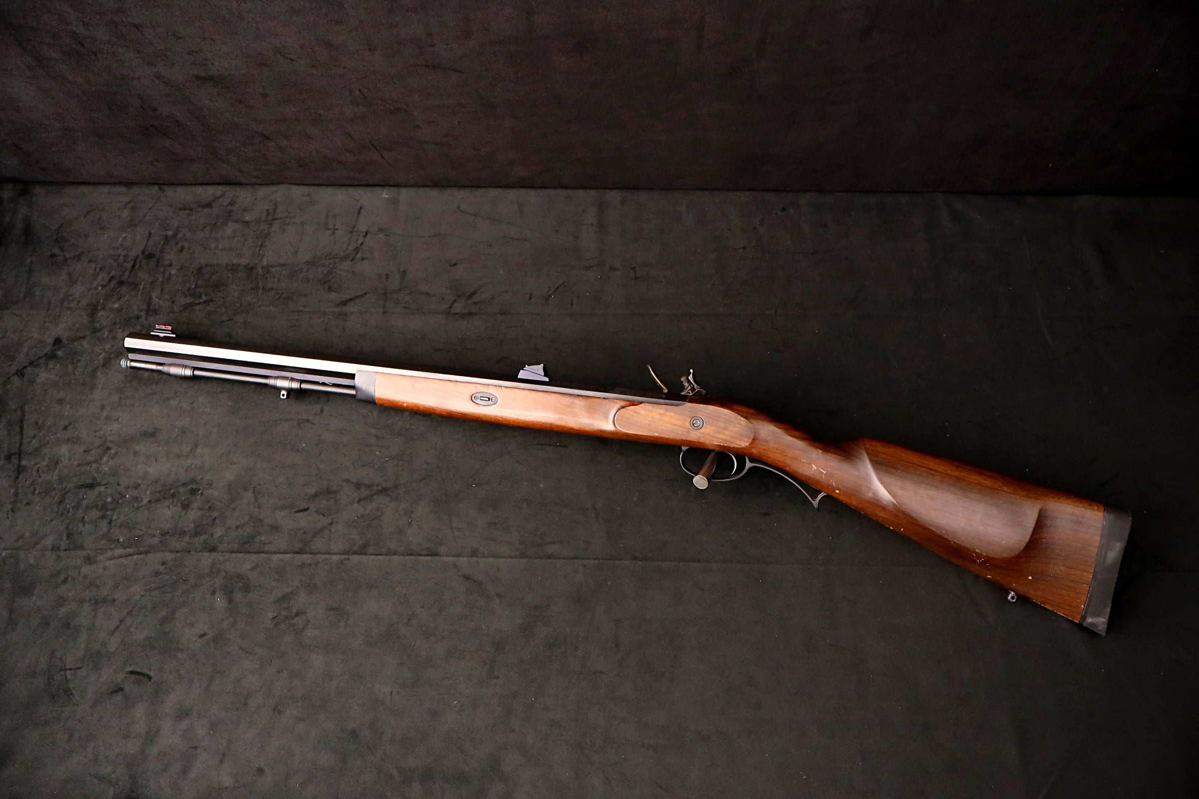2000 Investarm Lyman Deerstalker .50 Cal Flintlock Black Powder Rifle-img-2