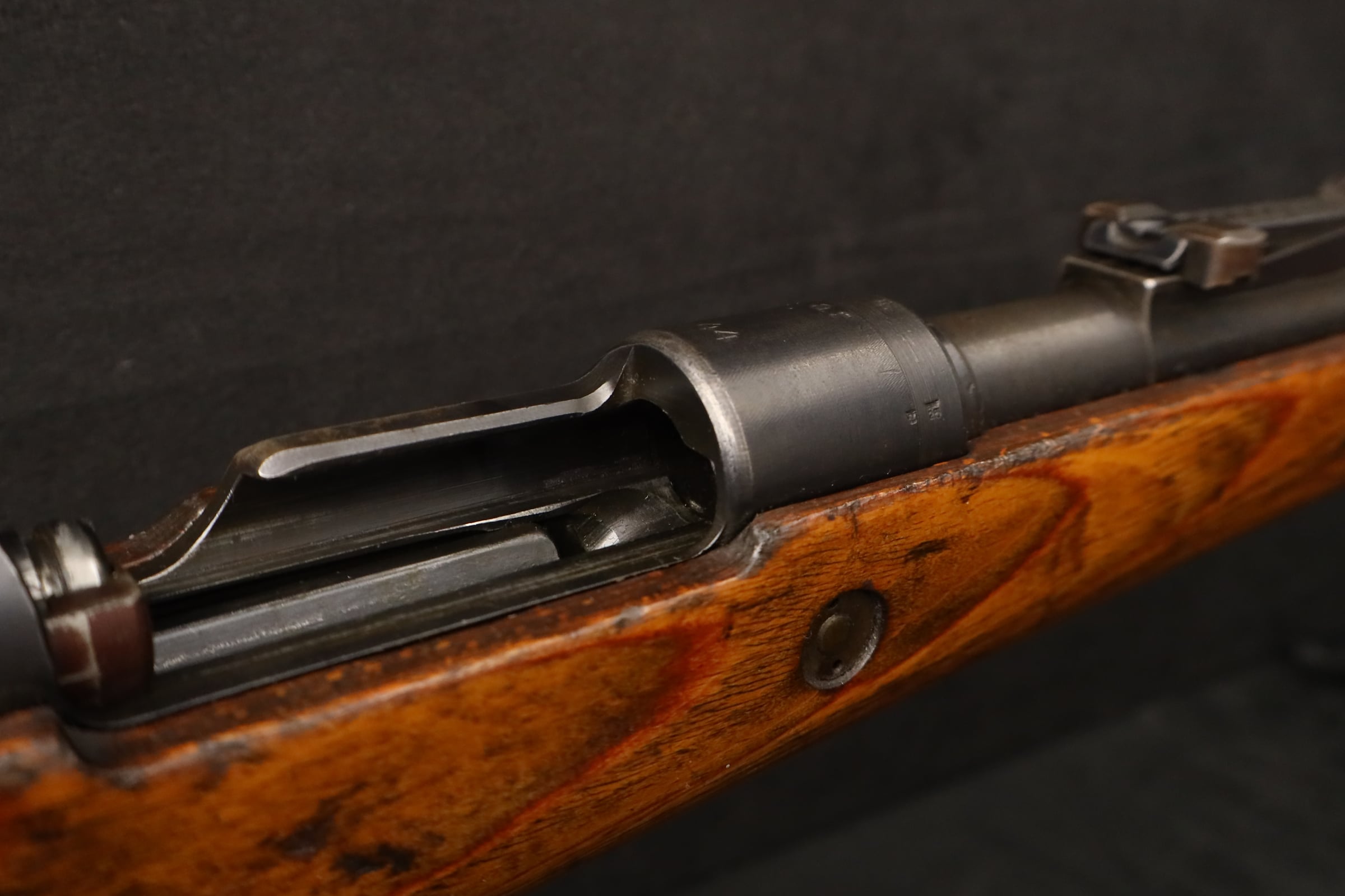 Mauser K98K ar 44 8mm GI Bring-Back Barracks Bag Cut Non-Import WWII Rifle-img-11
