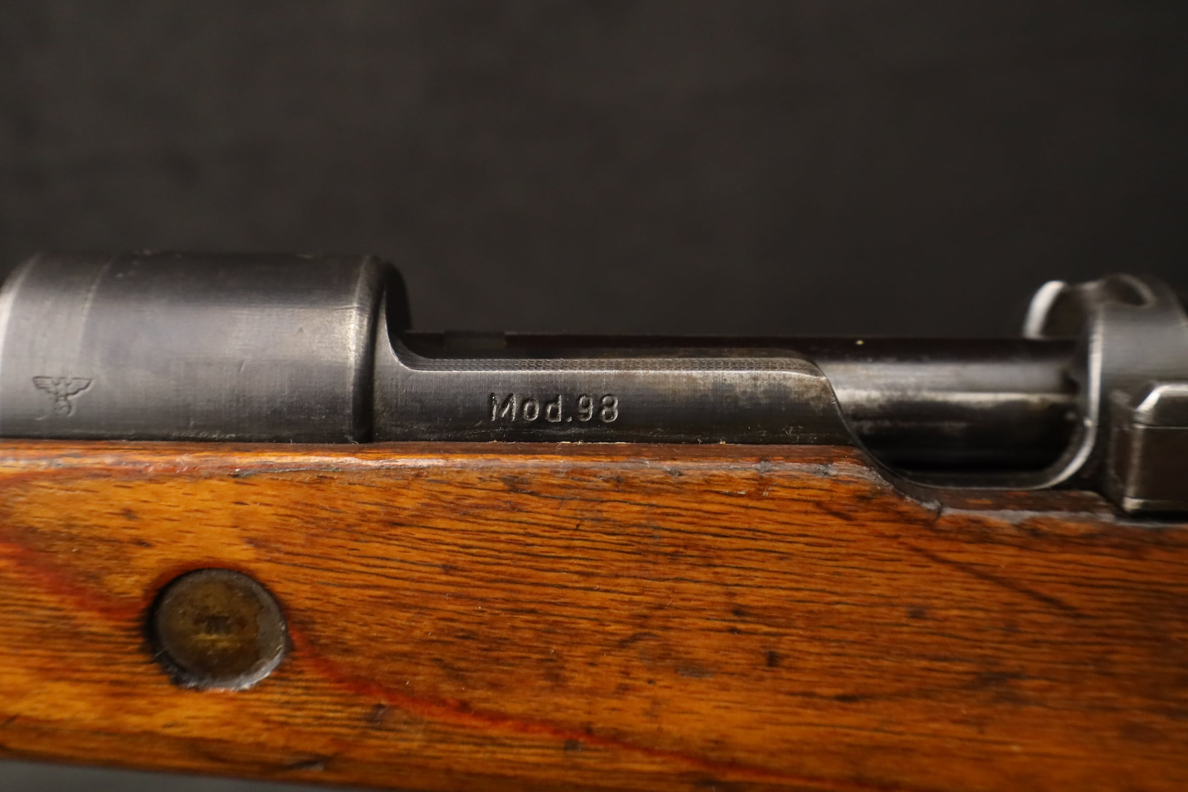 Mauser K98K ar 44 8mm GI Bring-Back Barracks Bag Cut Non-Import WWII Rifle-img-19